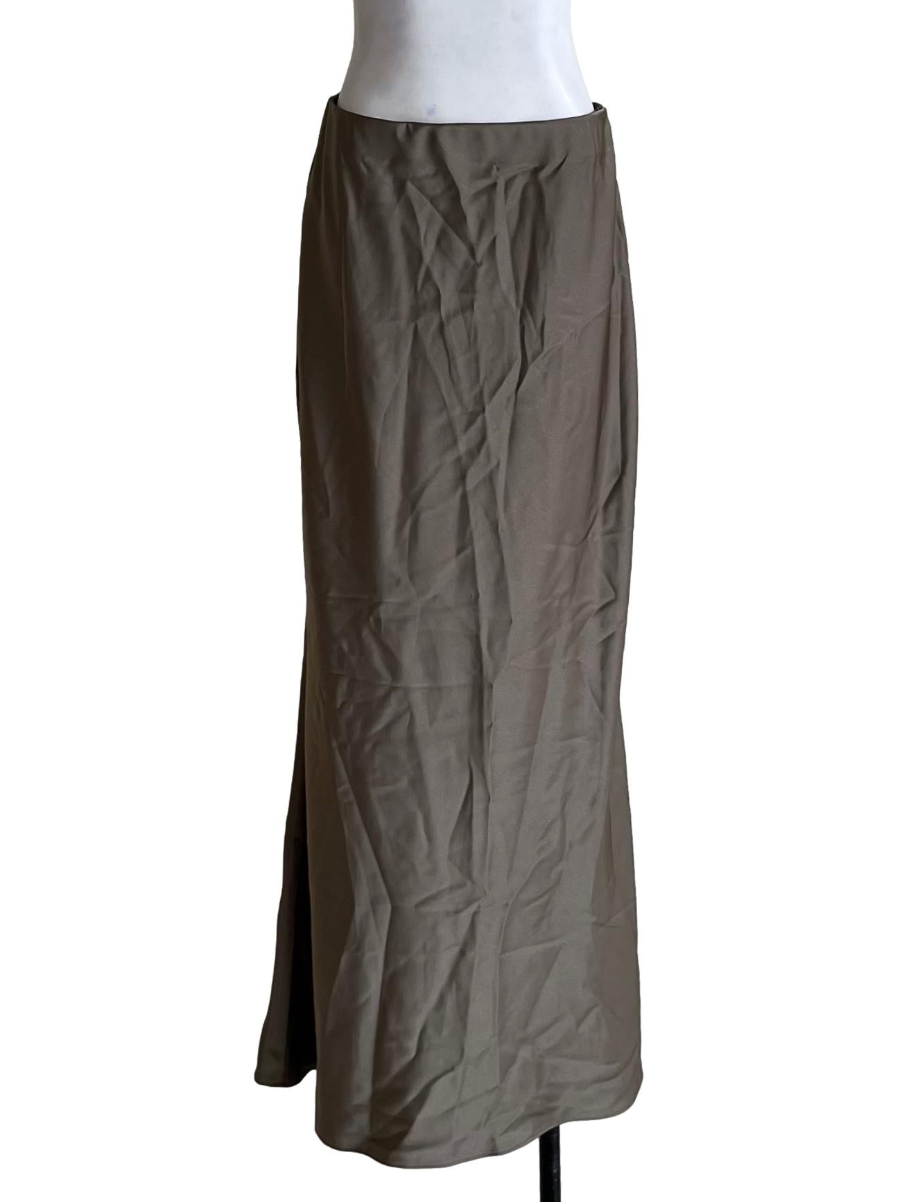 Cedar Brown High Waisted A-Line Skirt