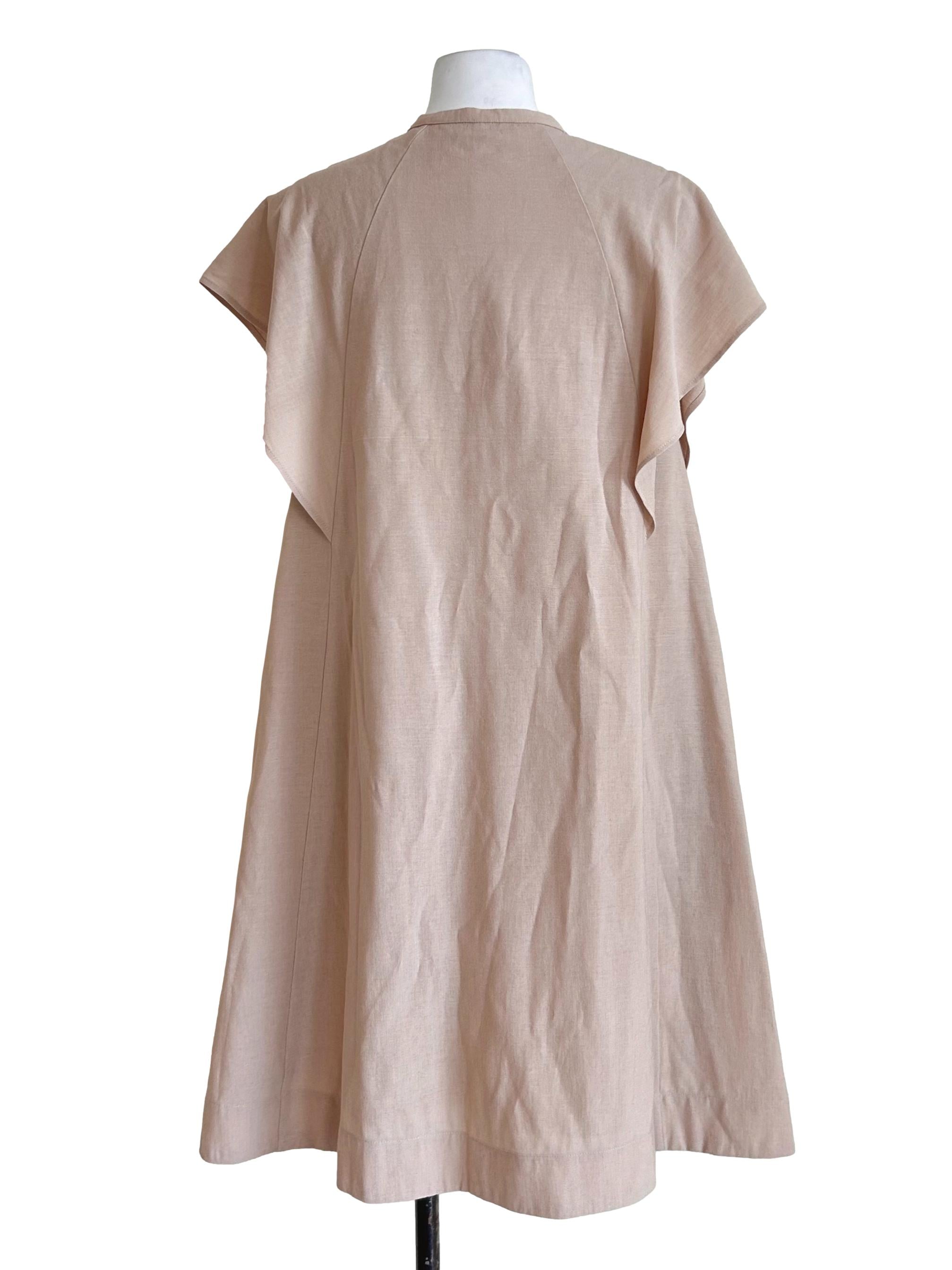 Rayon Flutter Sleeve Shift Dress OSN