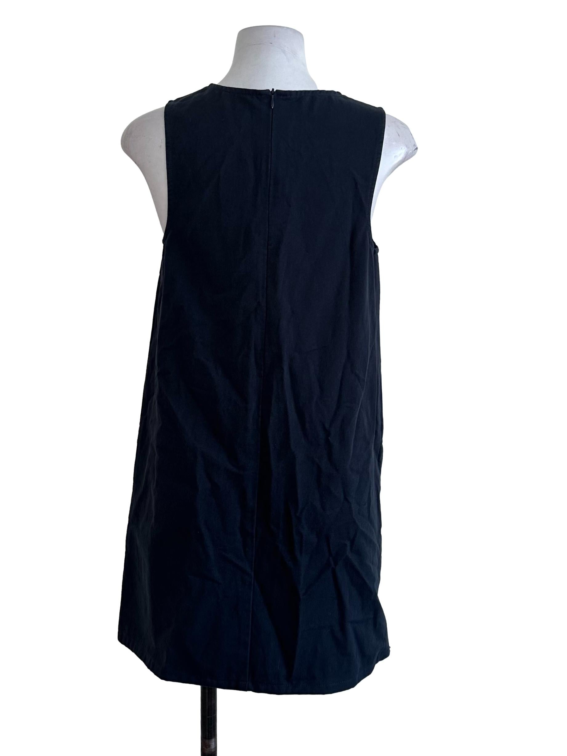 Navy Blue Plain Tunic Dress