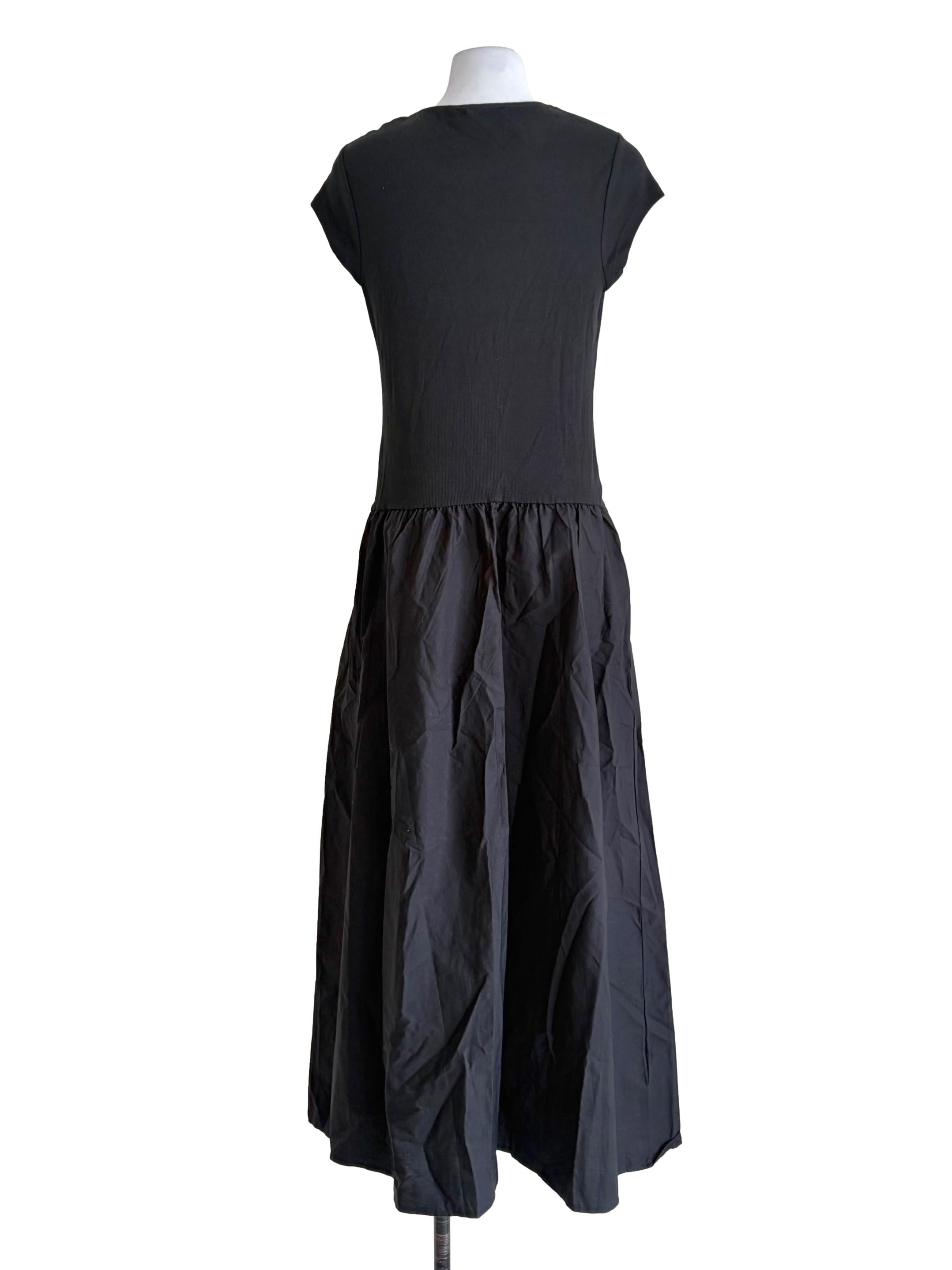 Black Drop Waist Dress