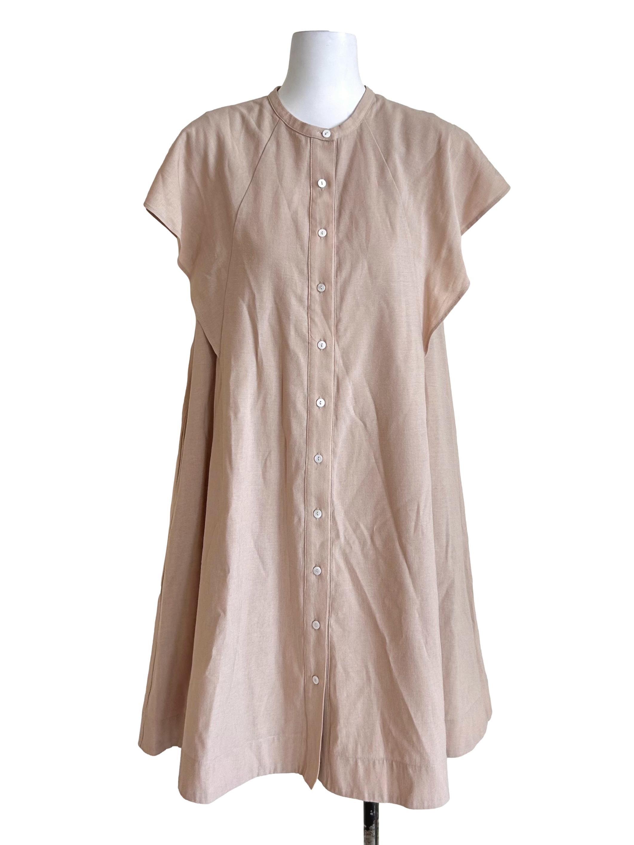 Rayon Flutter Sleeve Shift Dress OSN