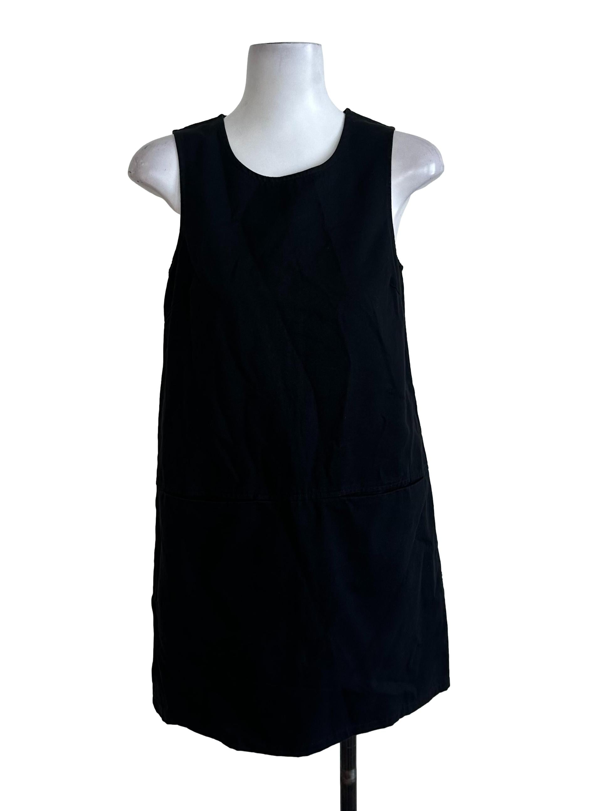 Black Plain Tunic Dress