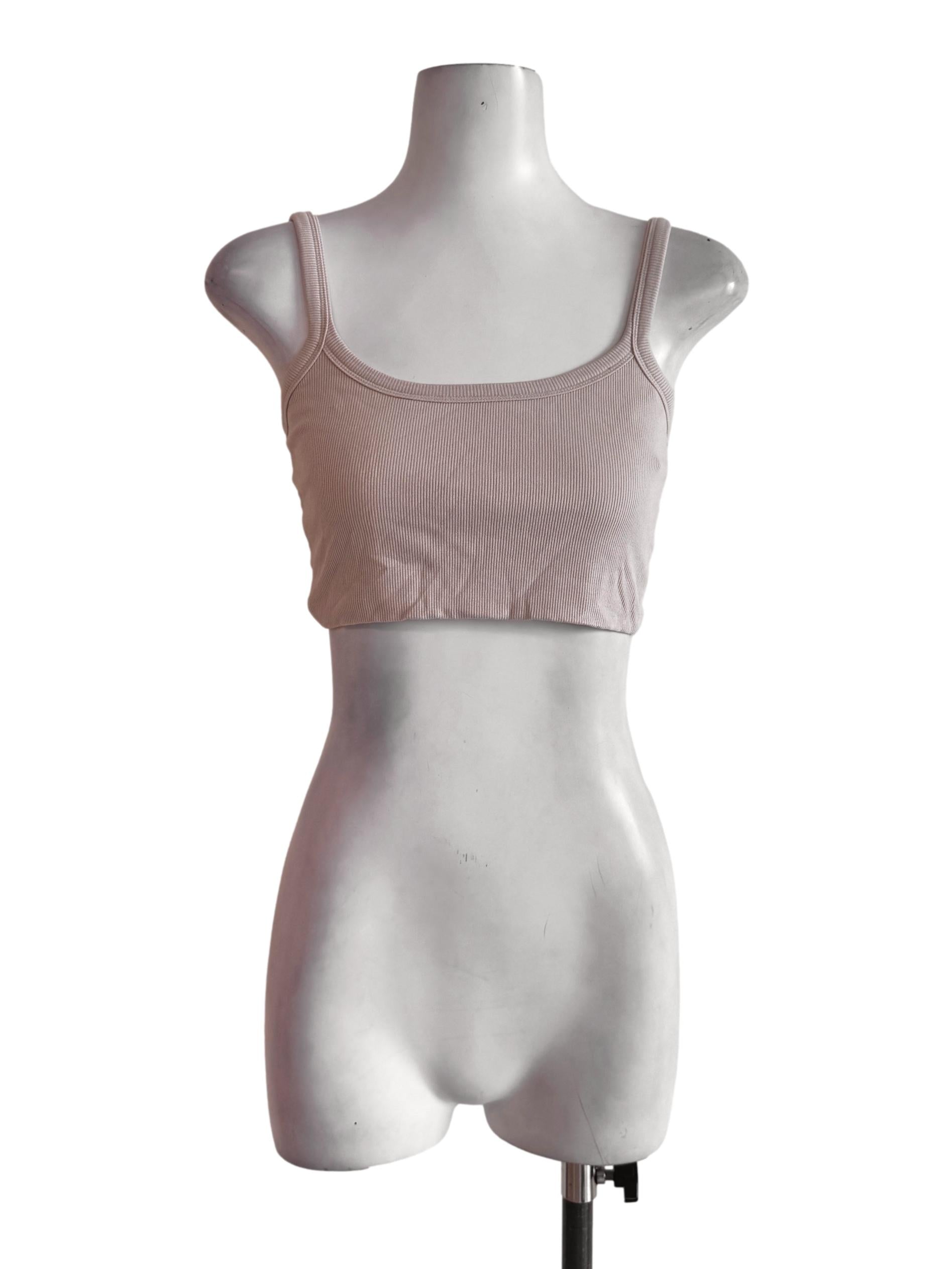 Latte Knitted Crop Top