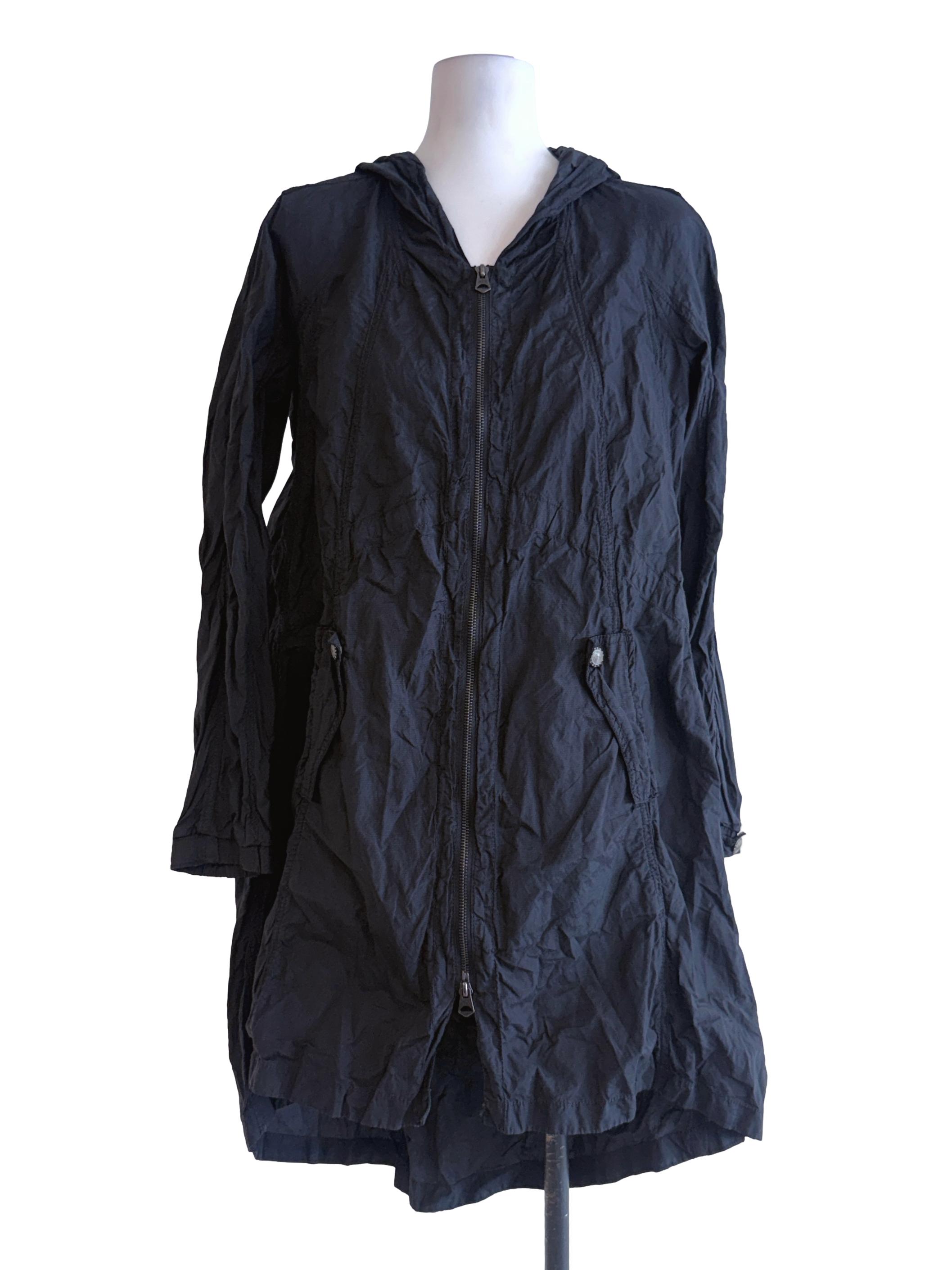 Black Dotted Long Hoodies