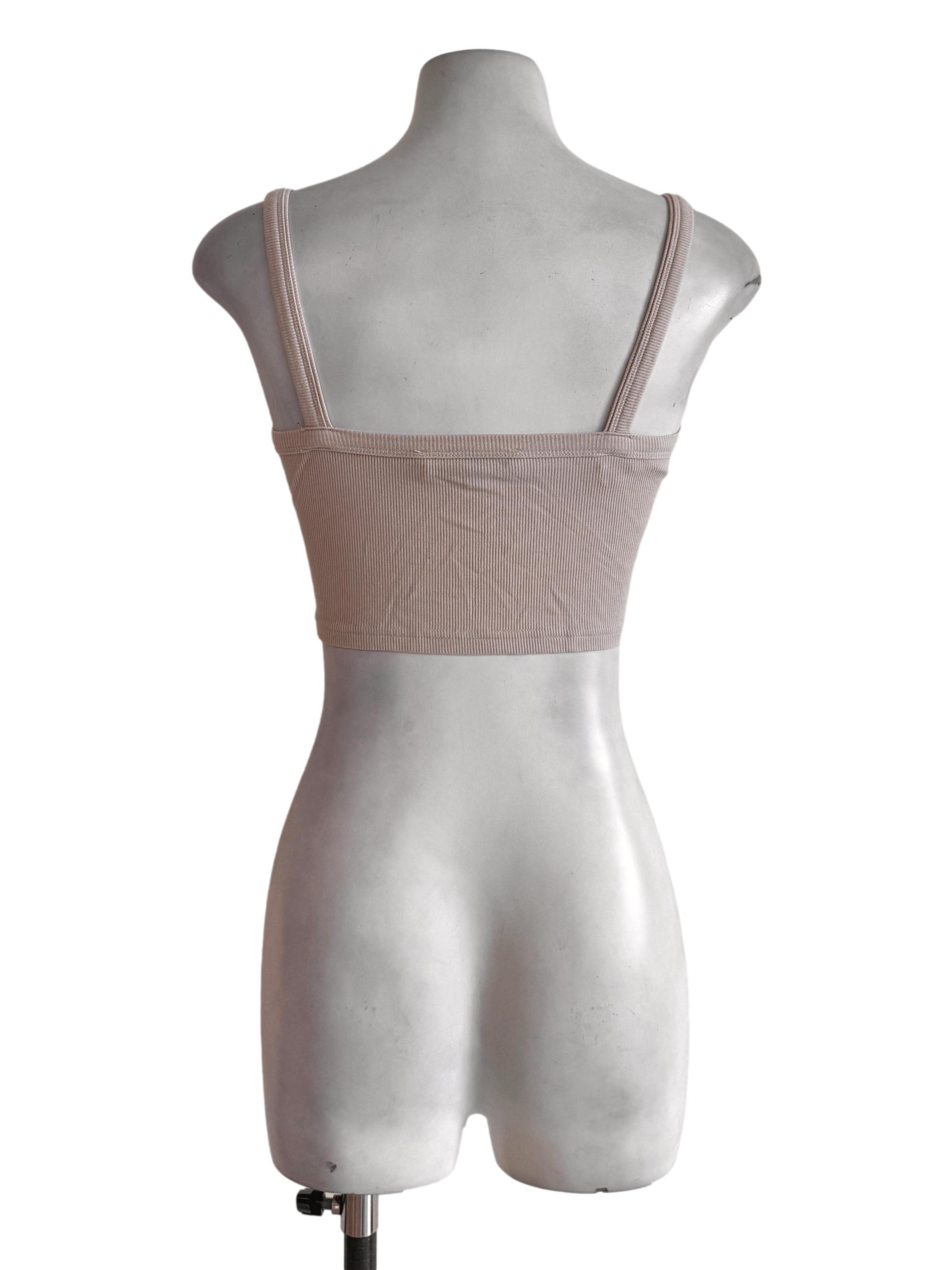 Latte Knitted Crop Top
