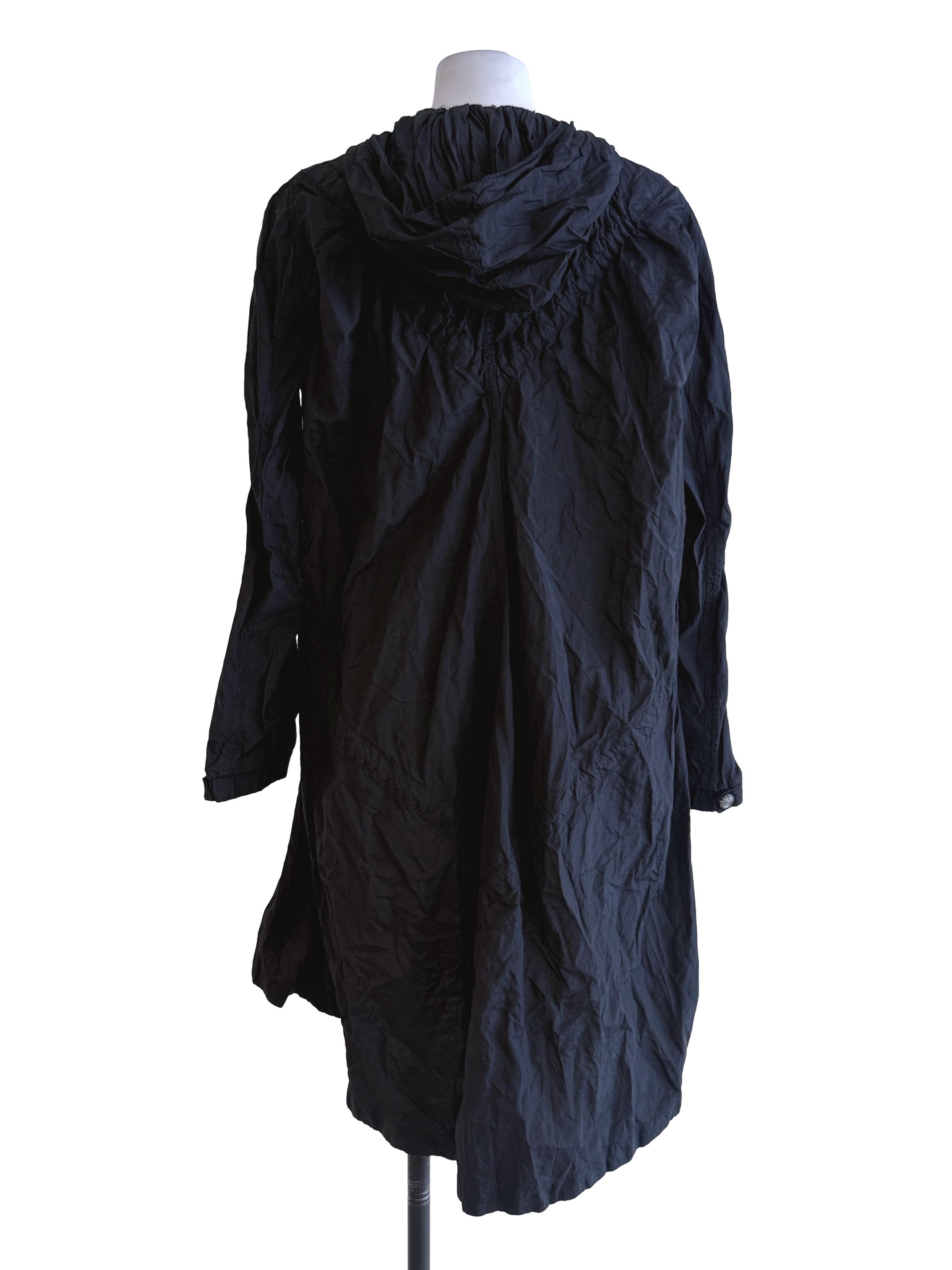 Black Dotted Long Hoodies