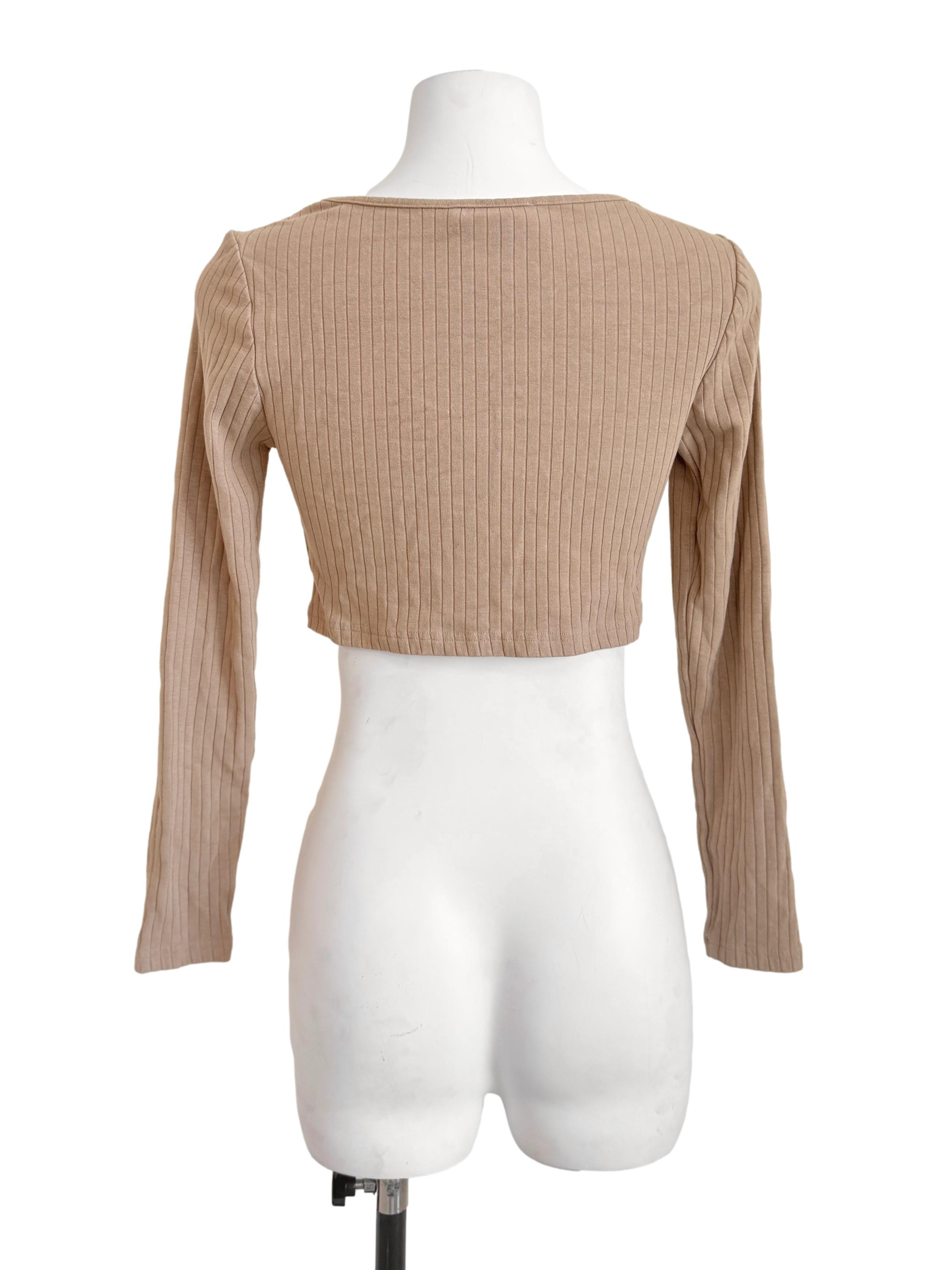 Tortilla Brown Knit Top
