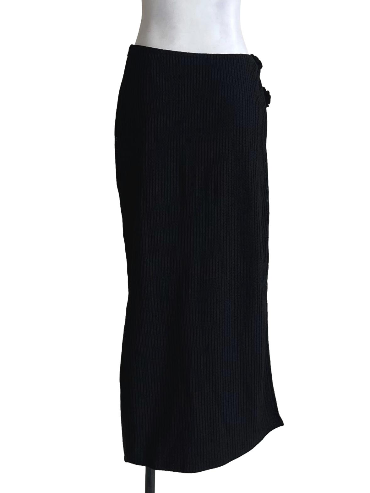 Black Lace Pencil Skirt