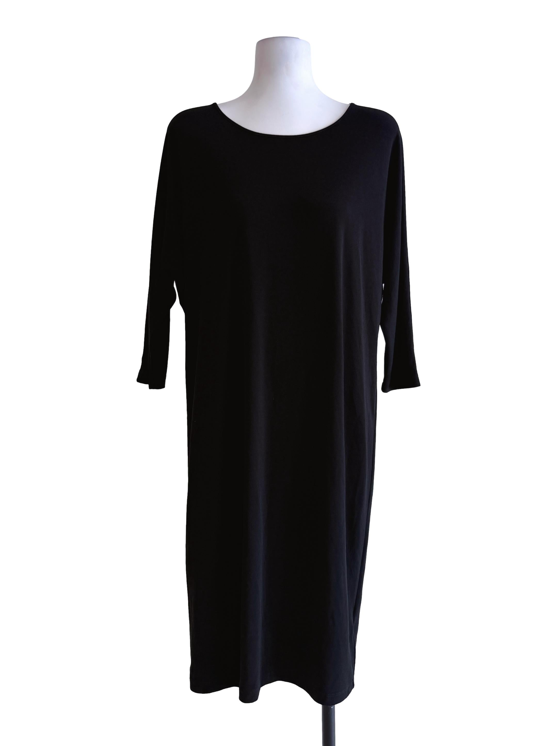 Black Straight Cut Dress