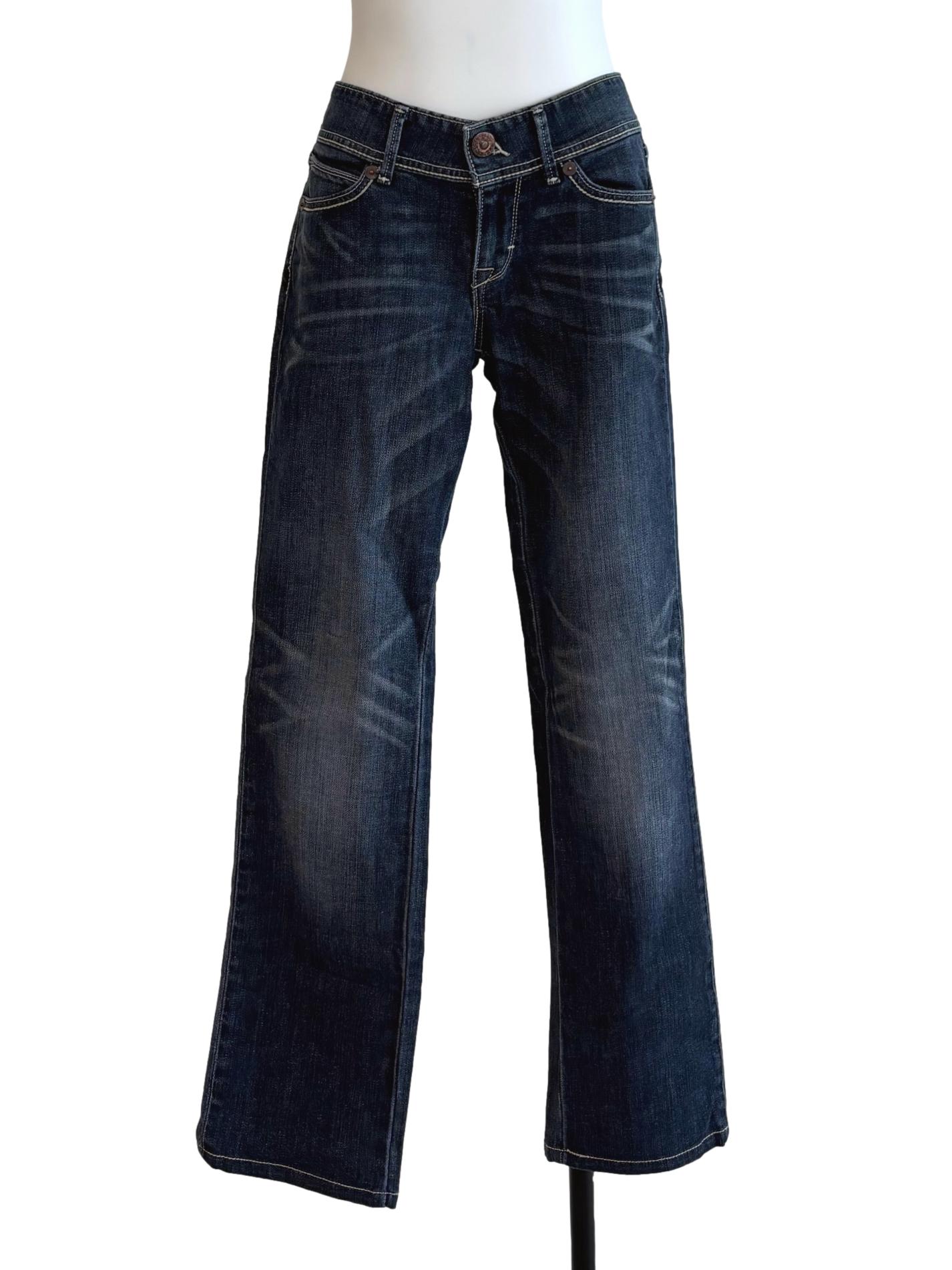 Dark Blue Slim Fit Low Rise Jeans