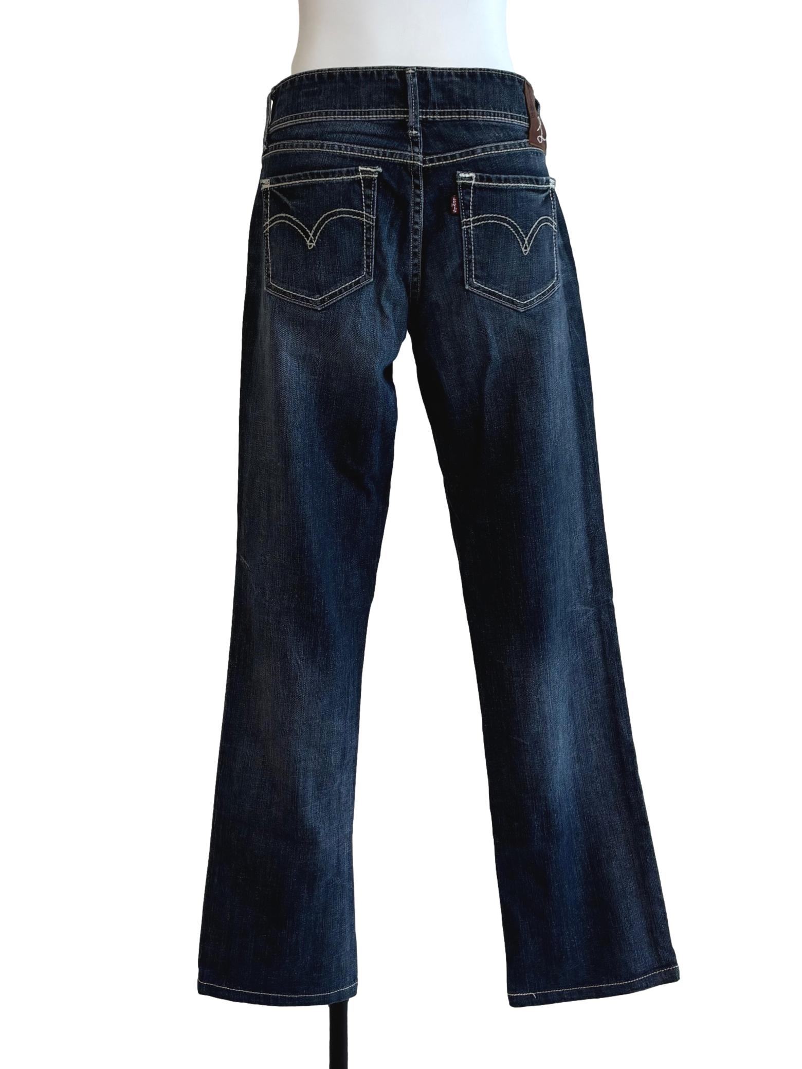 Dark Blue Slim Fit Low Rise Jeans