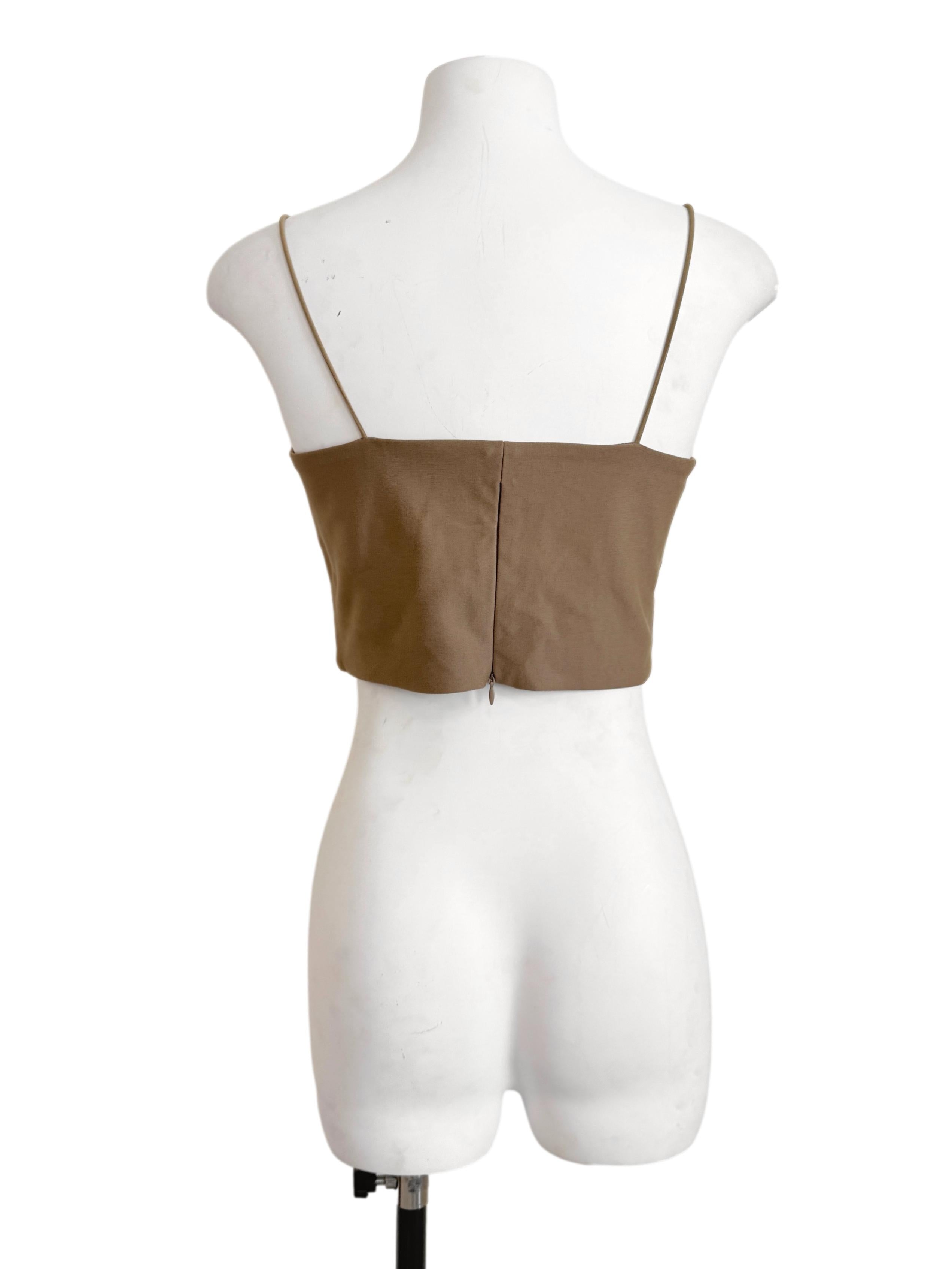 Tortilla Brown Spaghetti Strap Top