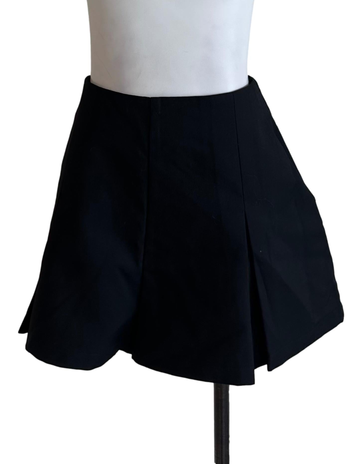 Raven Black Box Pleated Shorts
