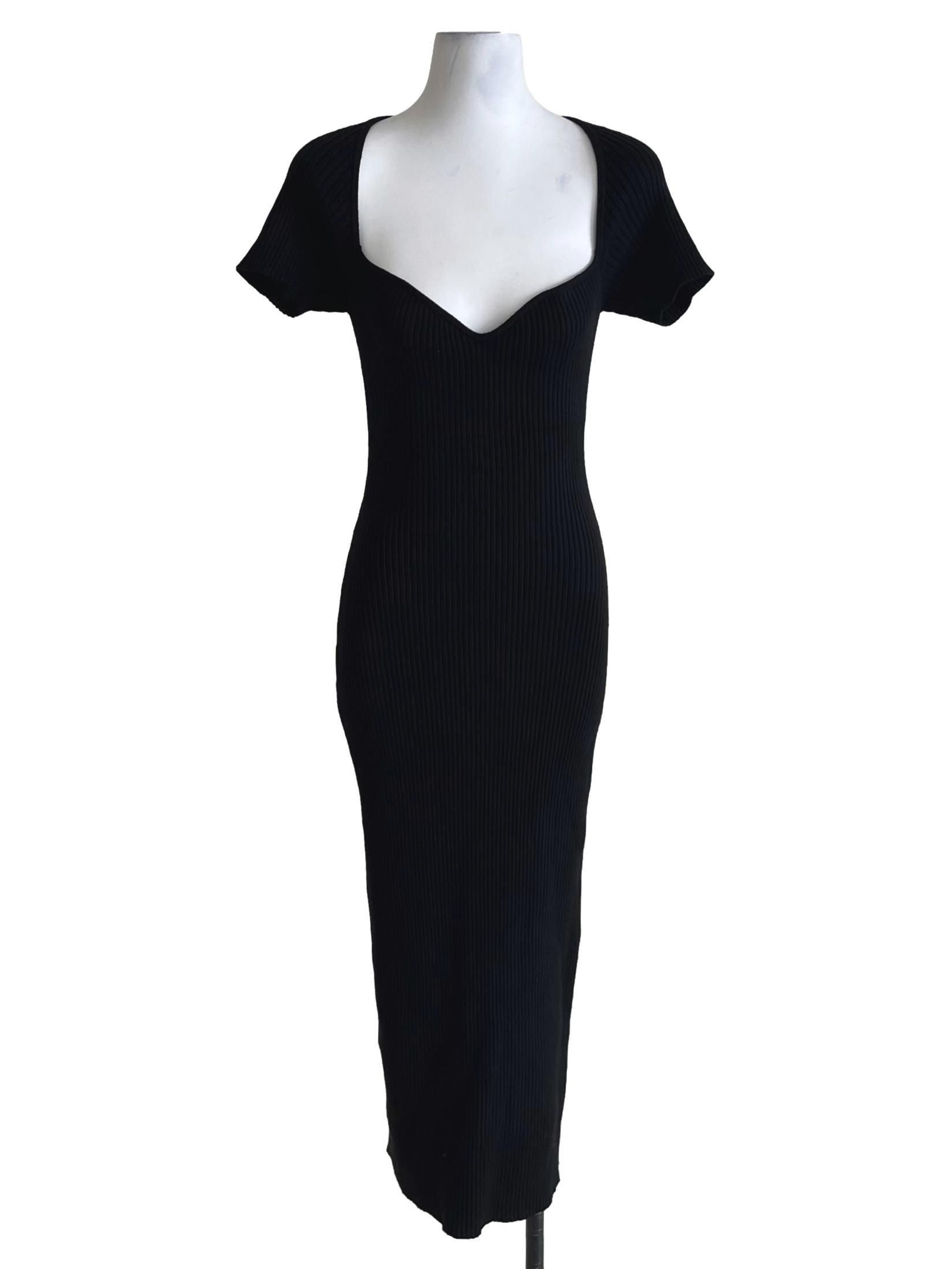 Black Bengal Stripe Bodycon Dress