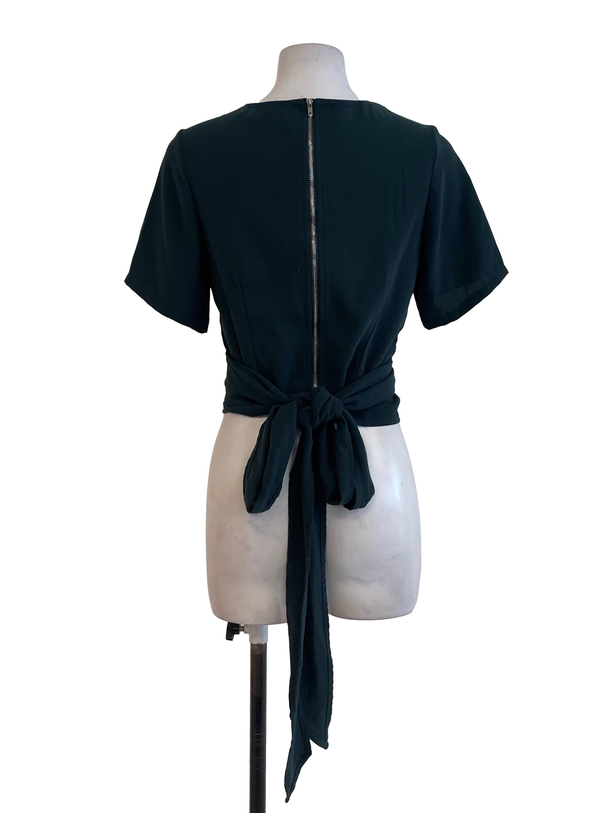 Seaweed Tie Rope Crop Top