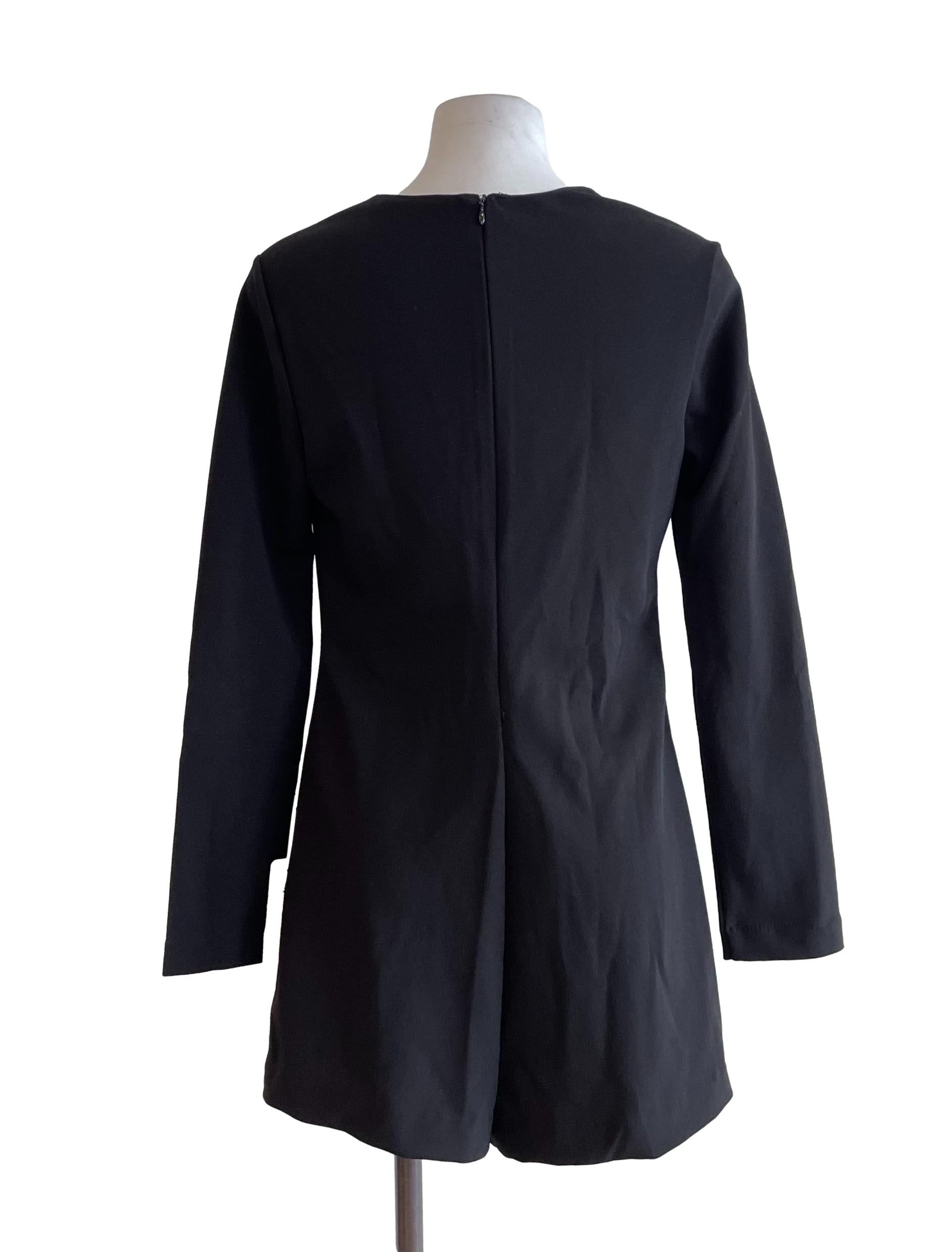 Black Long Sleeves Romper