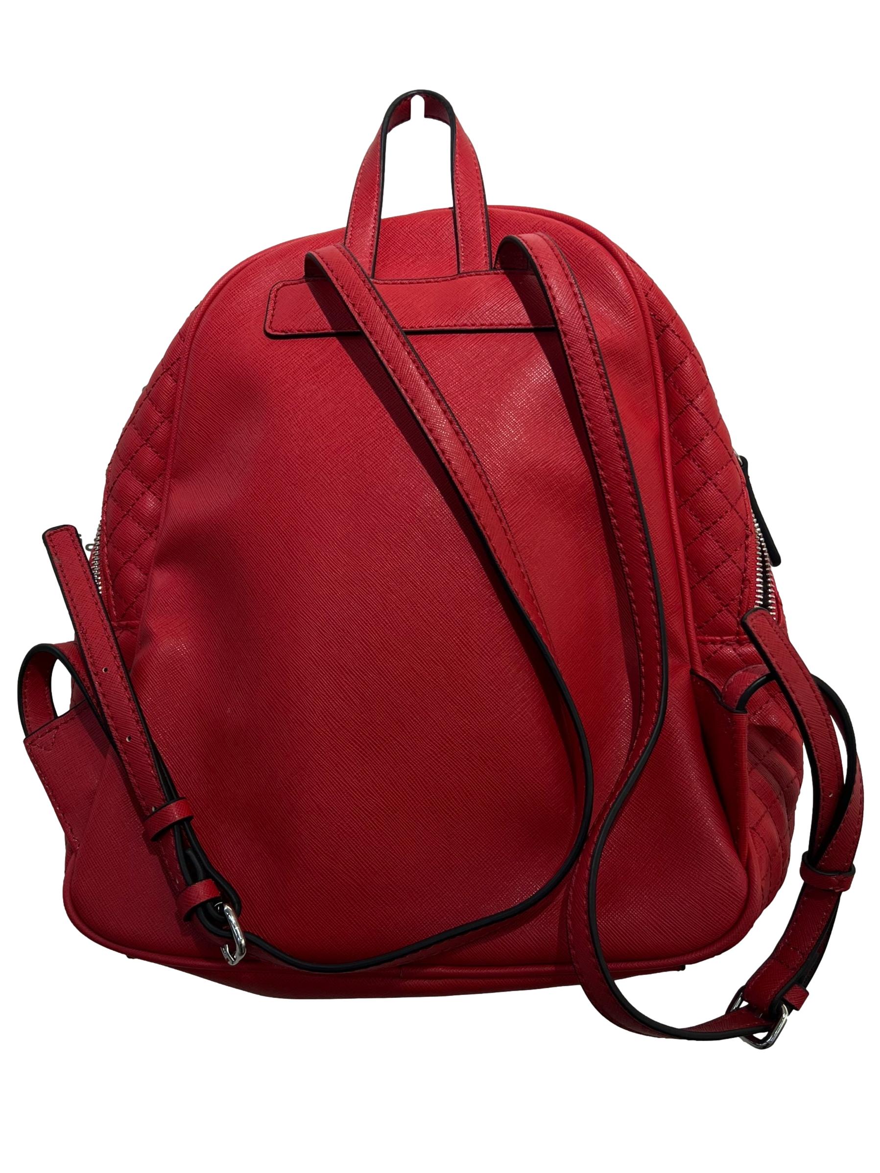 Red Leather Guess Backpack CSN