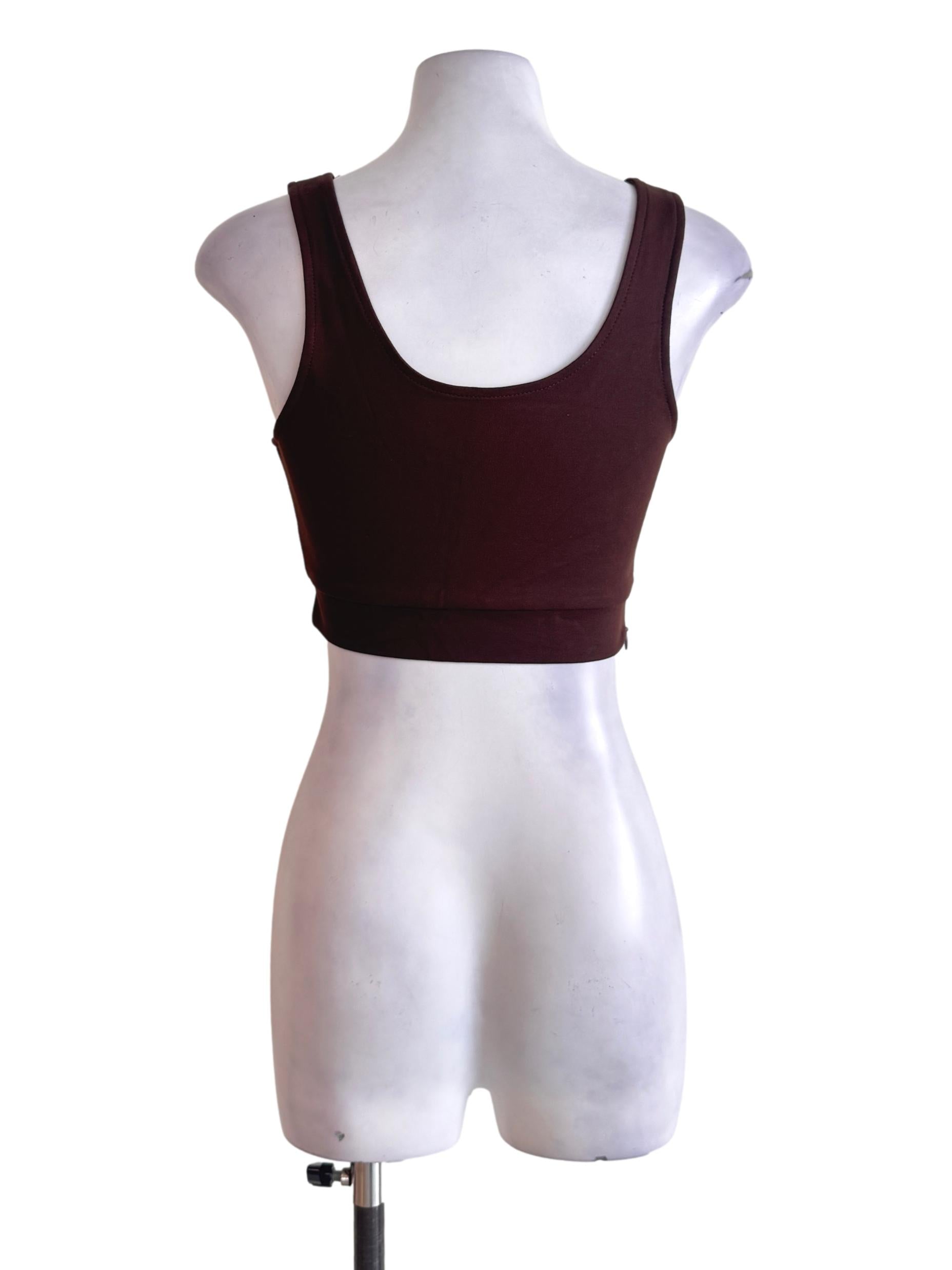 Brown Crop Top YHF