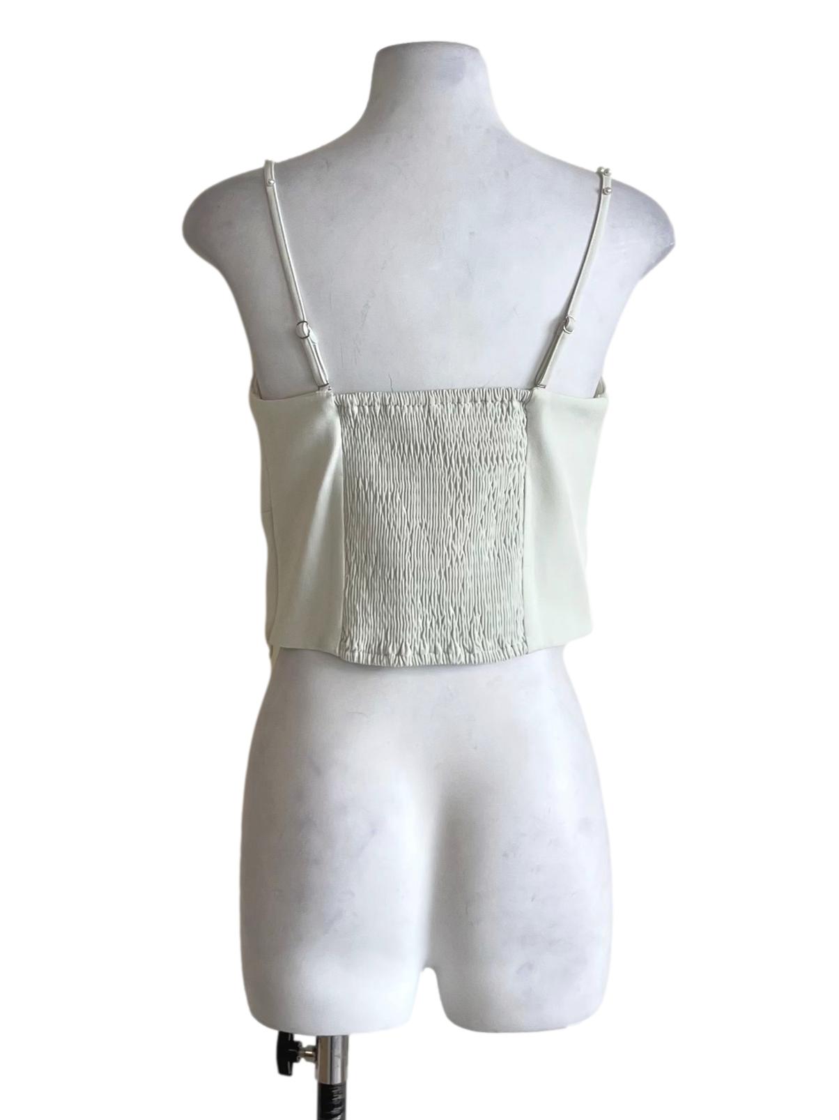 Pastel Mint Green Sweetheart Neckline Sleeveless Top