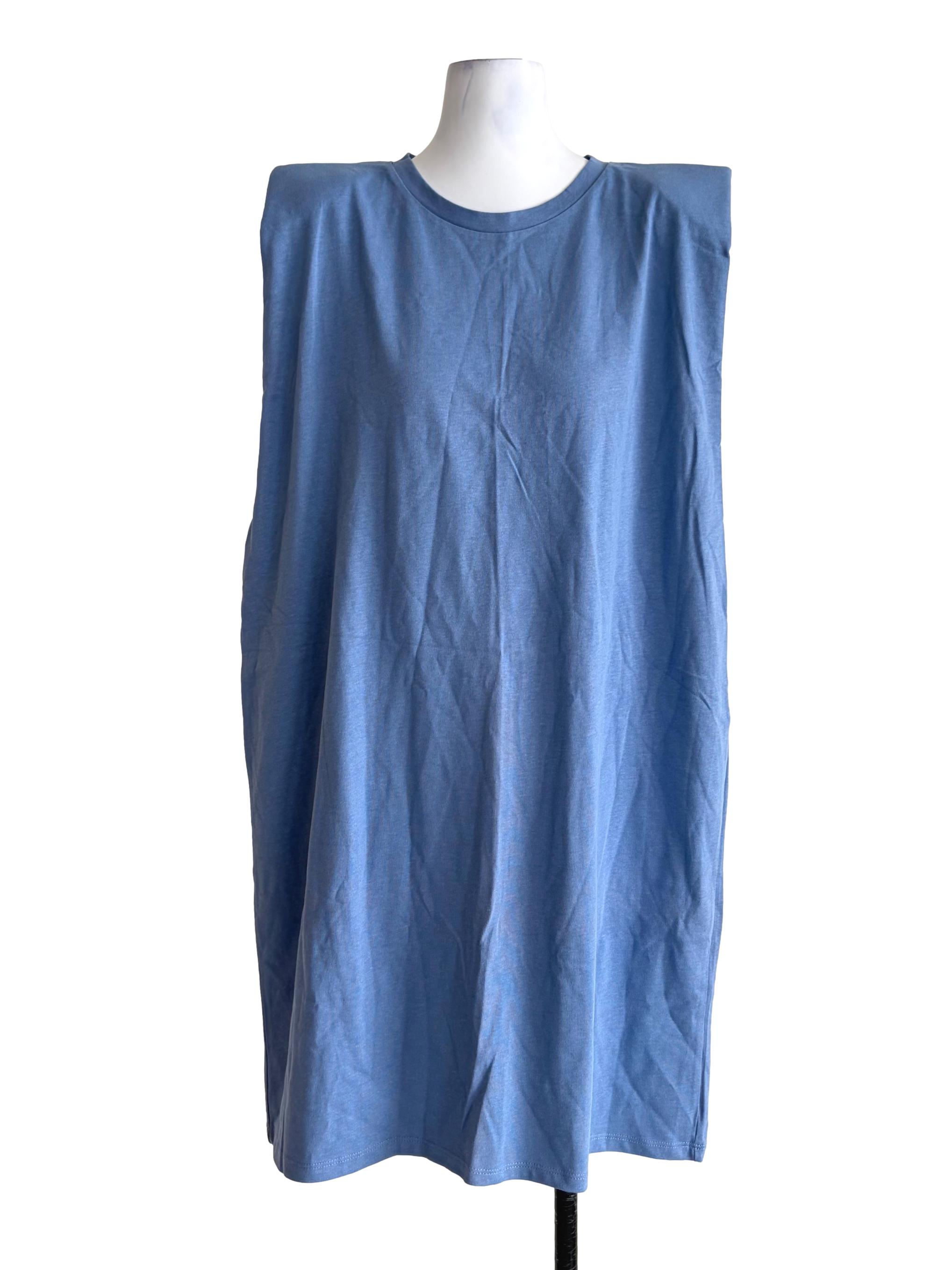 Cerulean Blue Sleeveless Dress