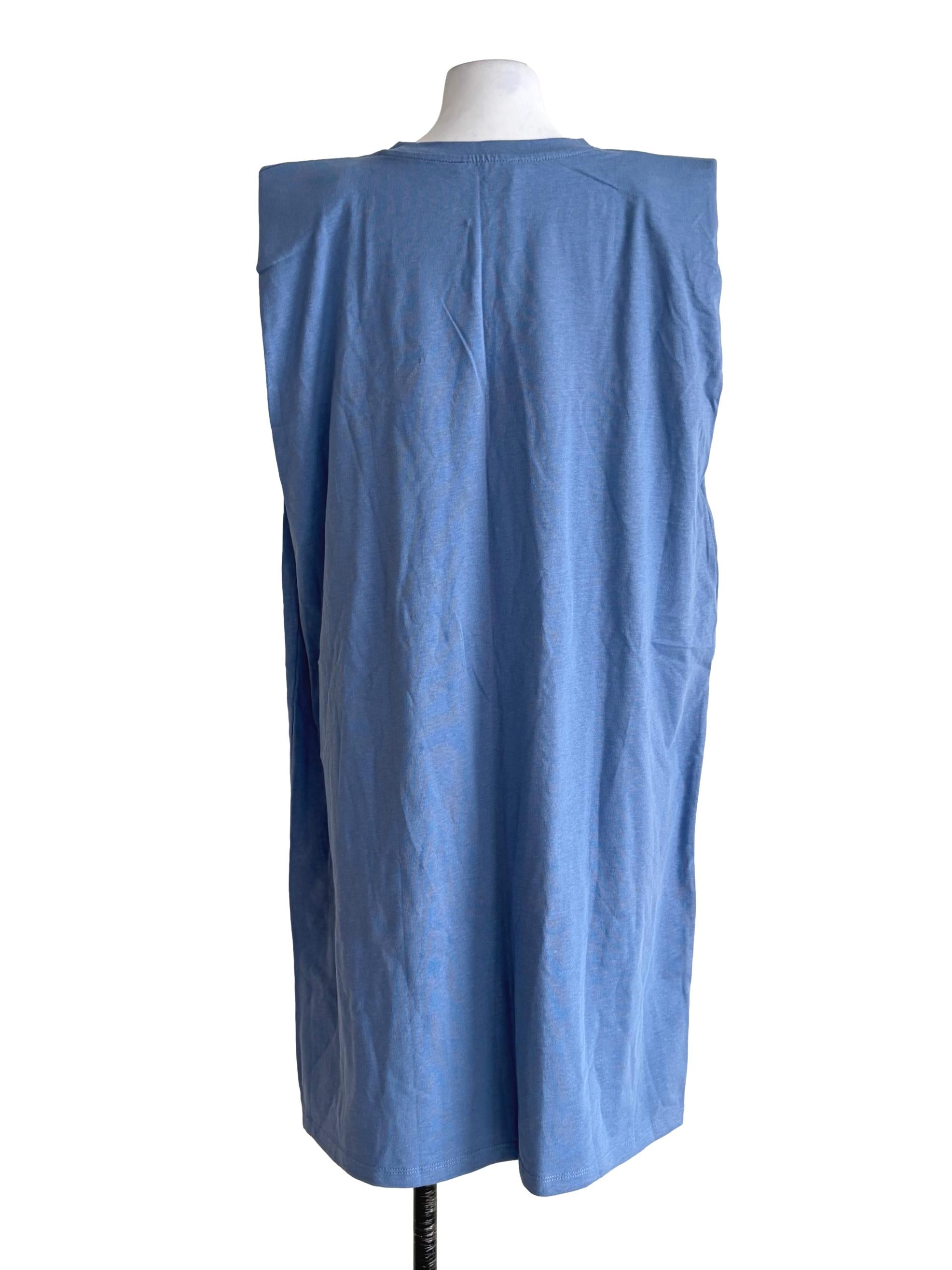 Cerulean Blue Sleeveless Dress