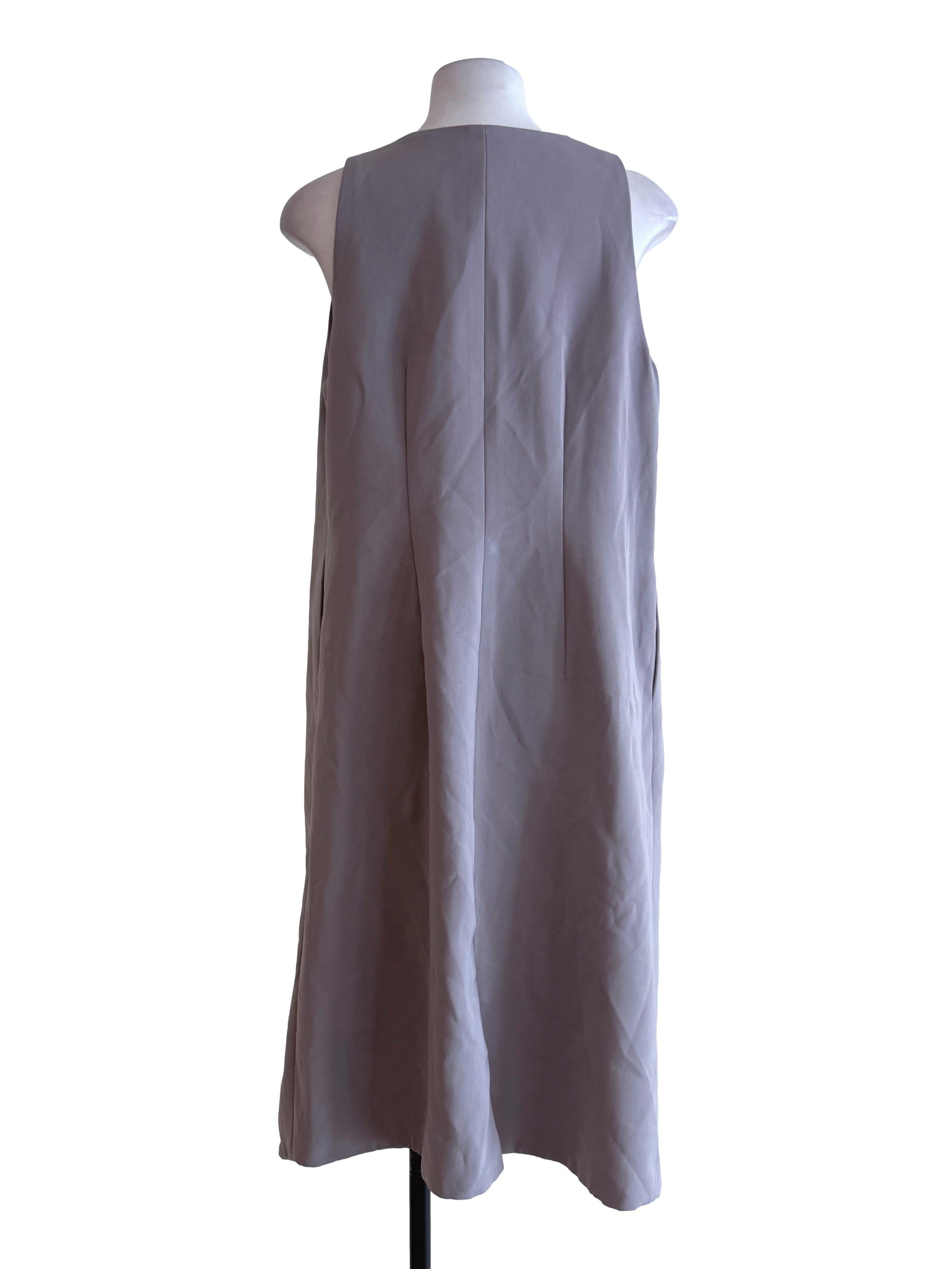 Light Grey Irregular Sleeveless Top