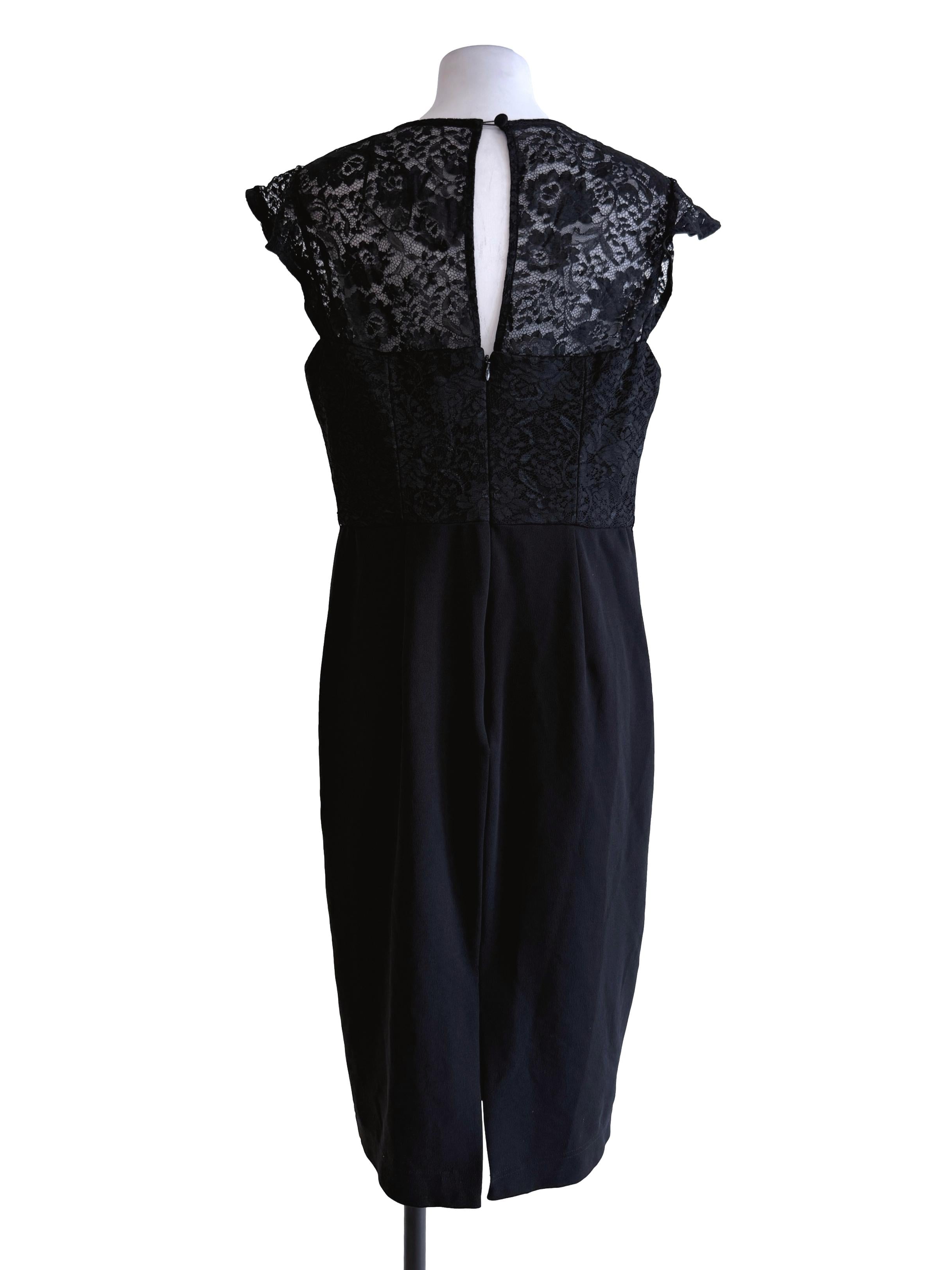 Black Slit Sleeveless Dress