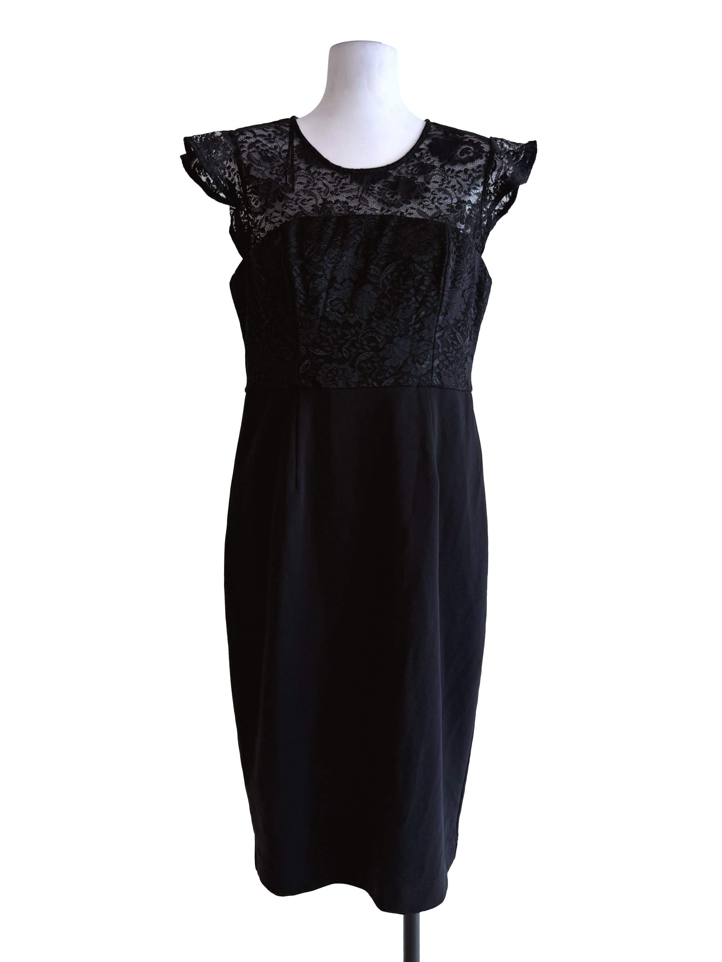 Black Slit Sleeveless Dress
