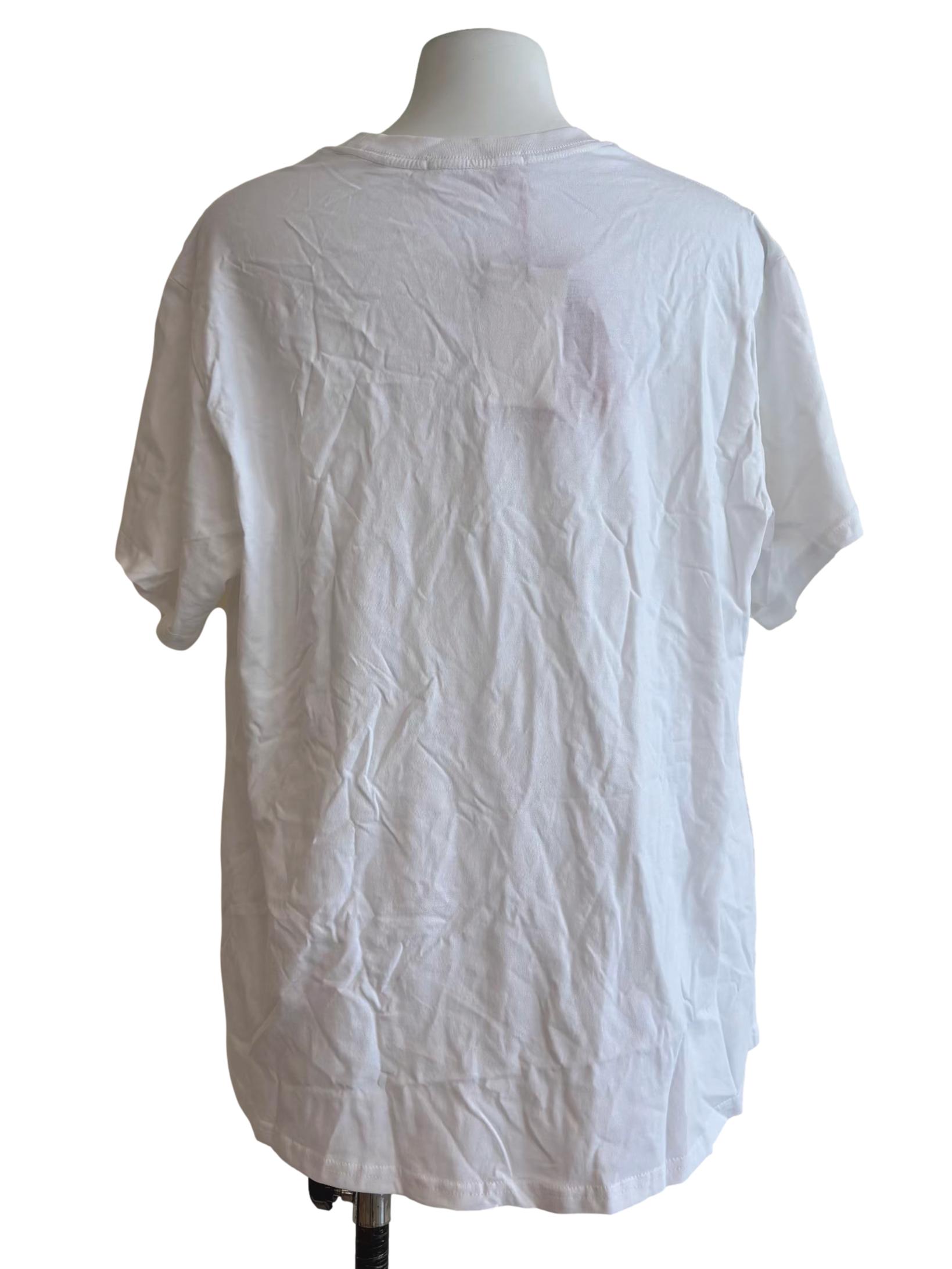 Cotton White Logo T-Shirt