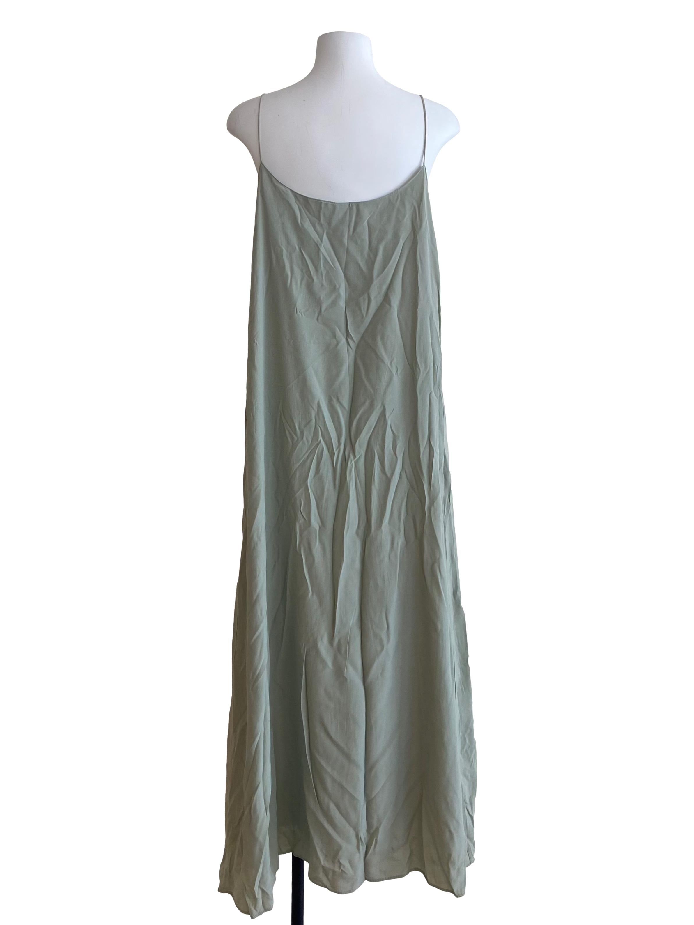 Mint Green Spaghetti Straps Slip Dress