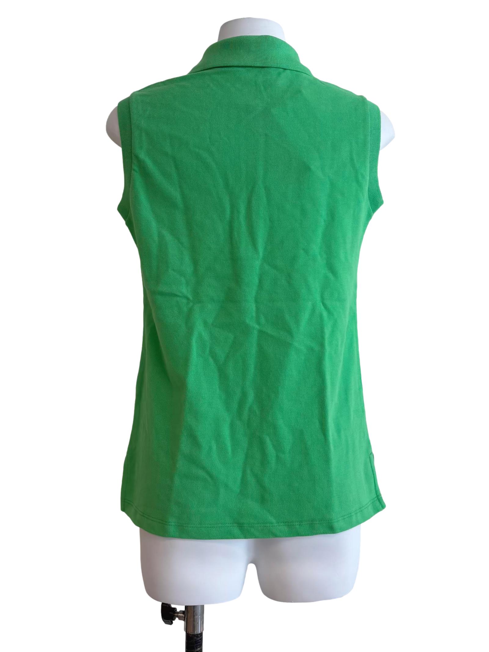 Parakeet Green Sleeveless Polo Shirt