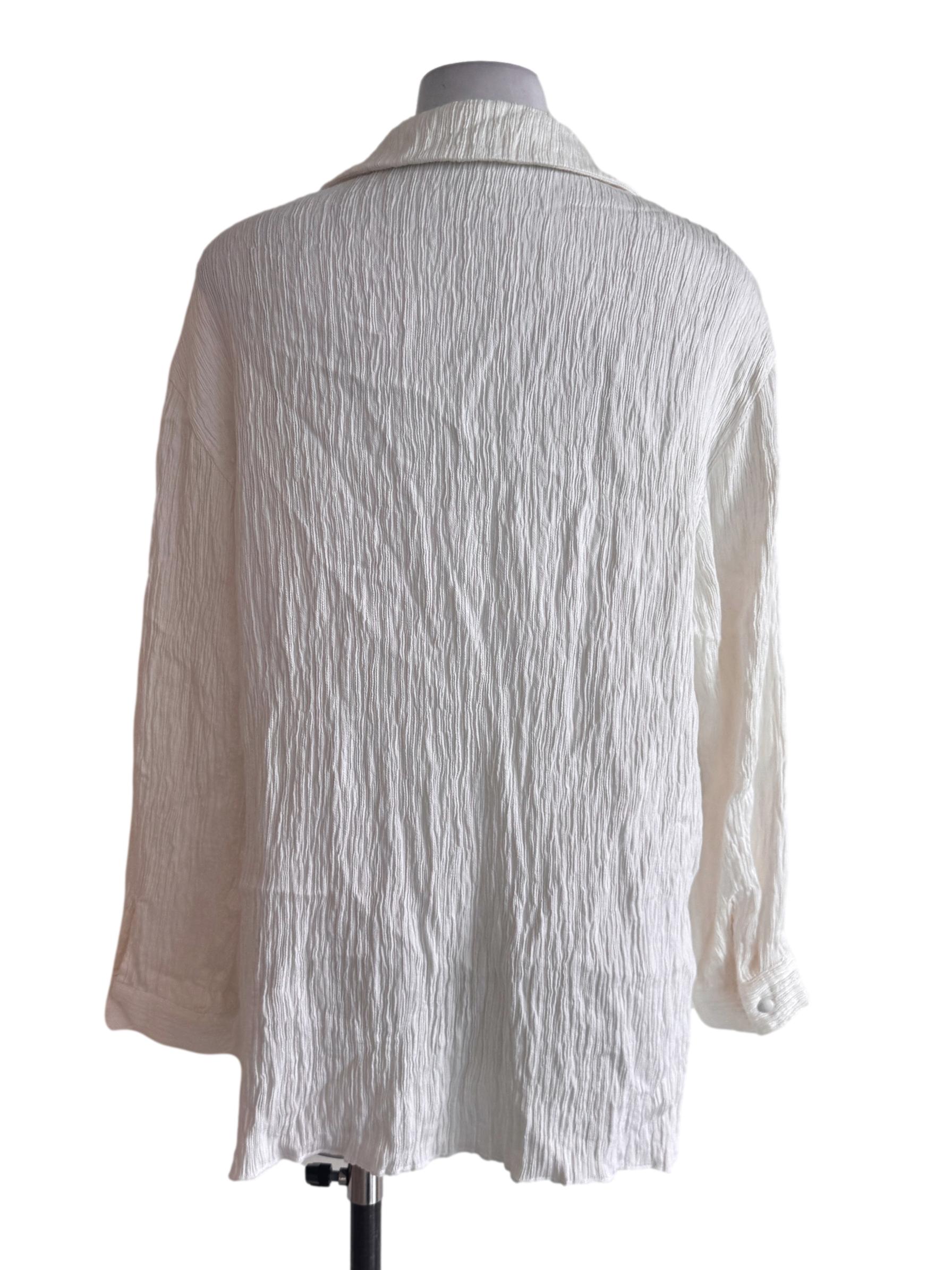 White Textured Shirt