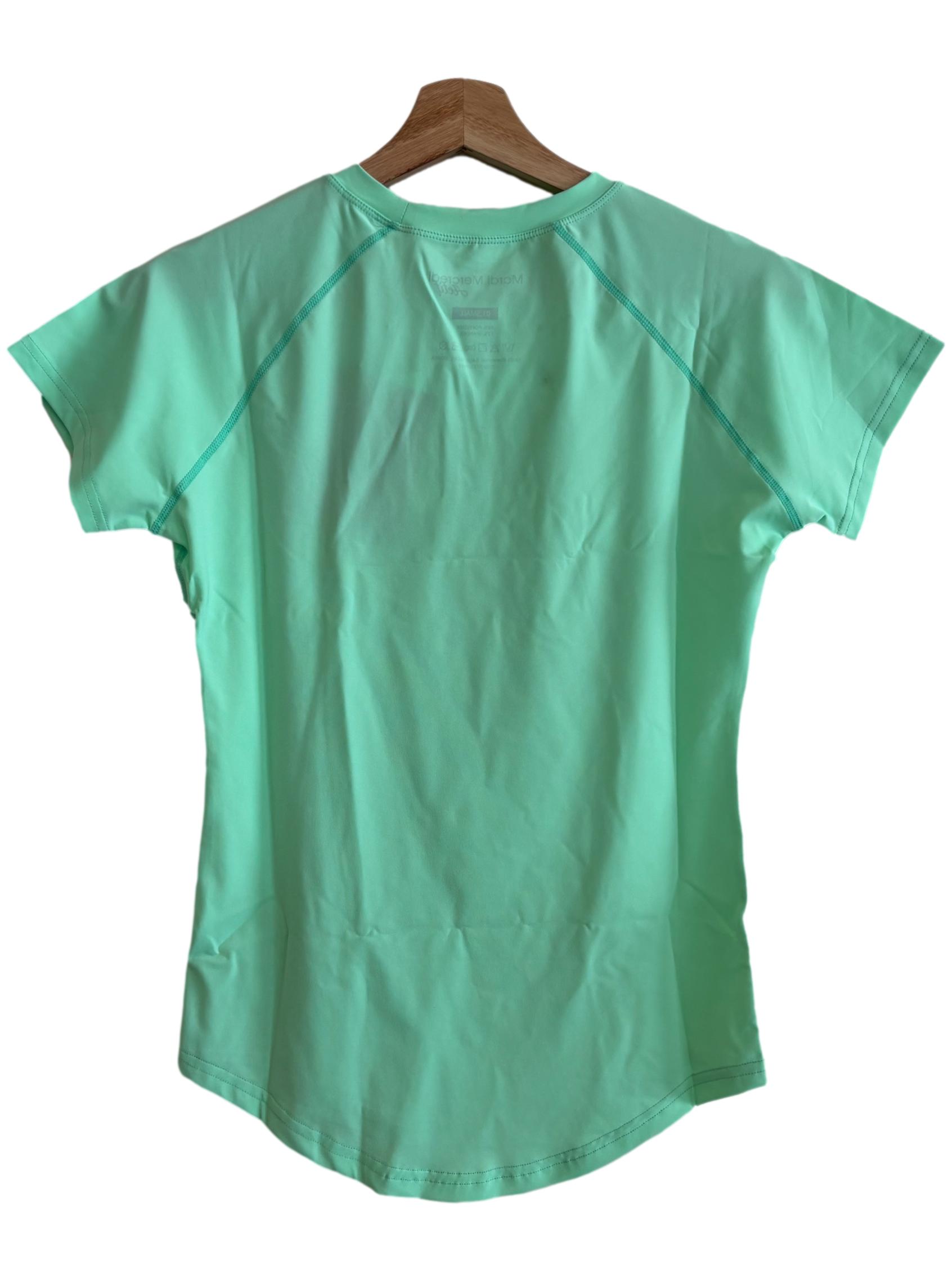 Light Green Fitted Graphic Tee