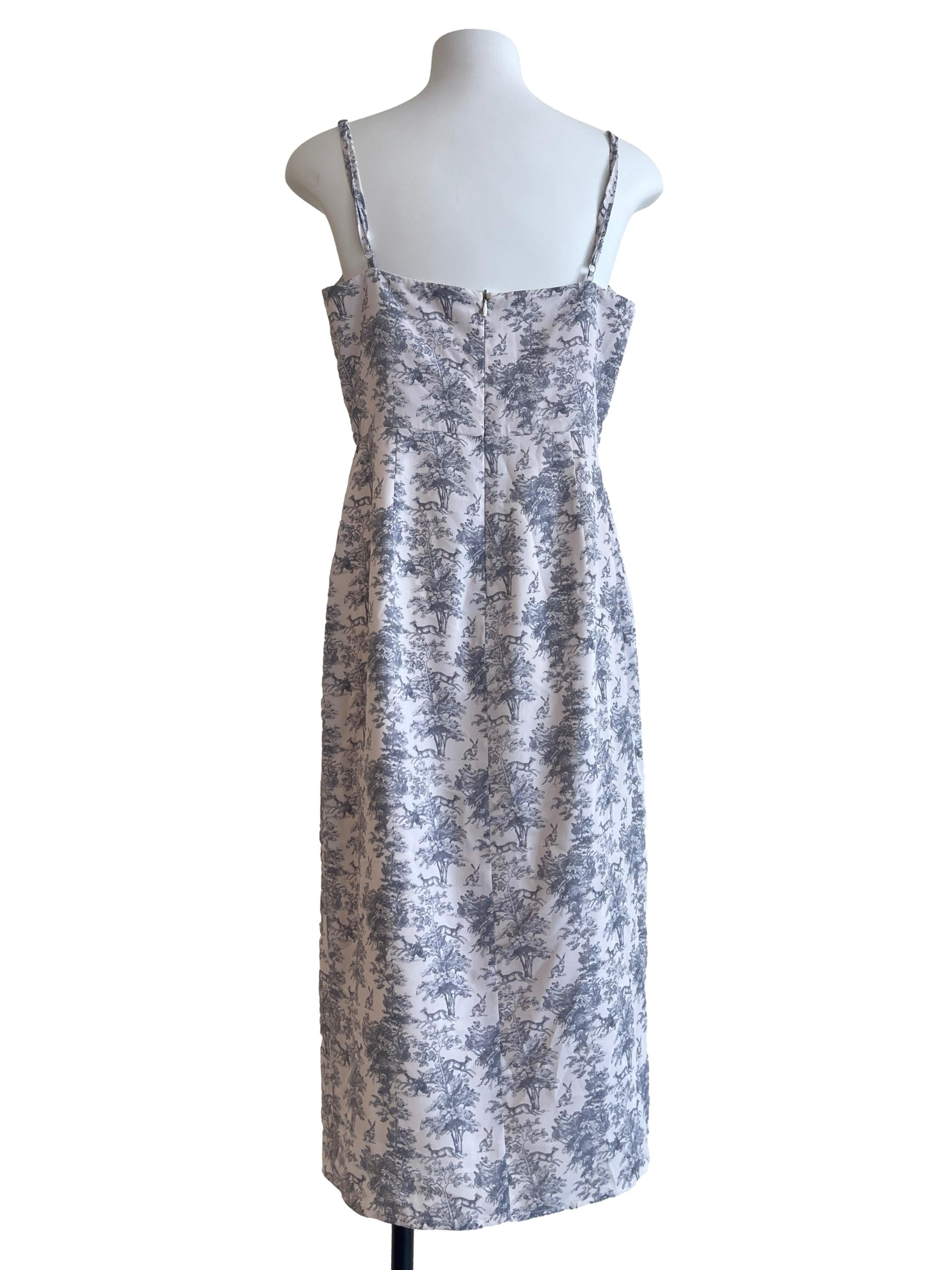 Silver Grey Spaghetti A-Line Dress