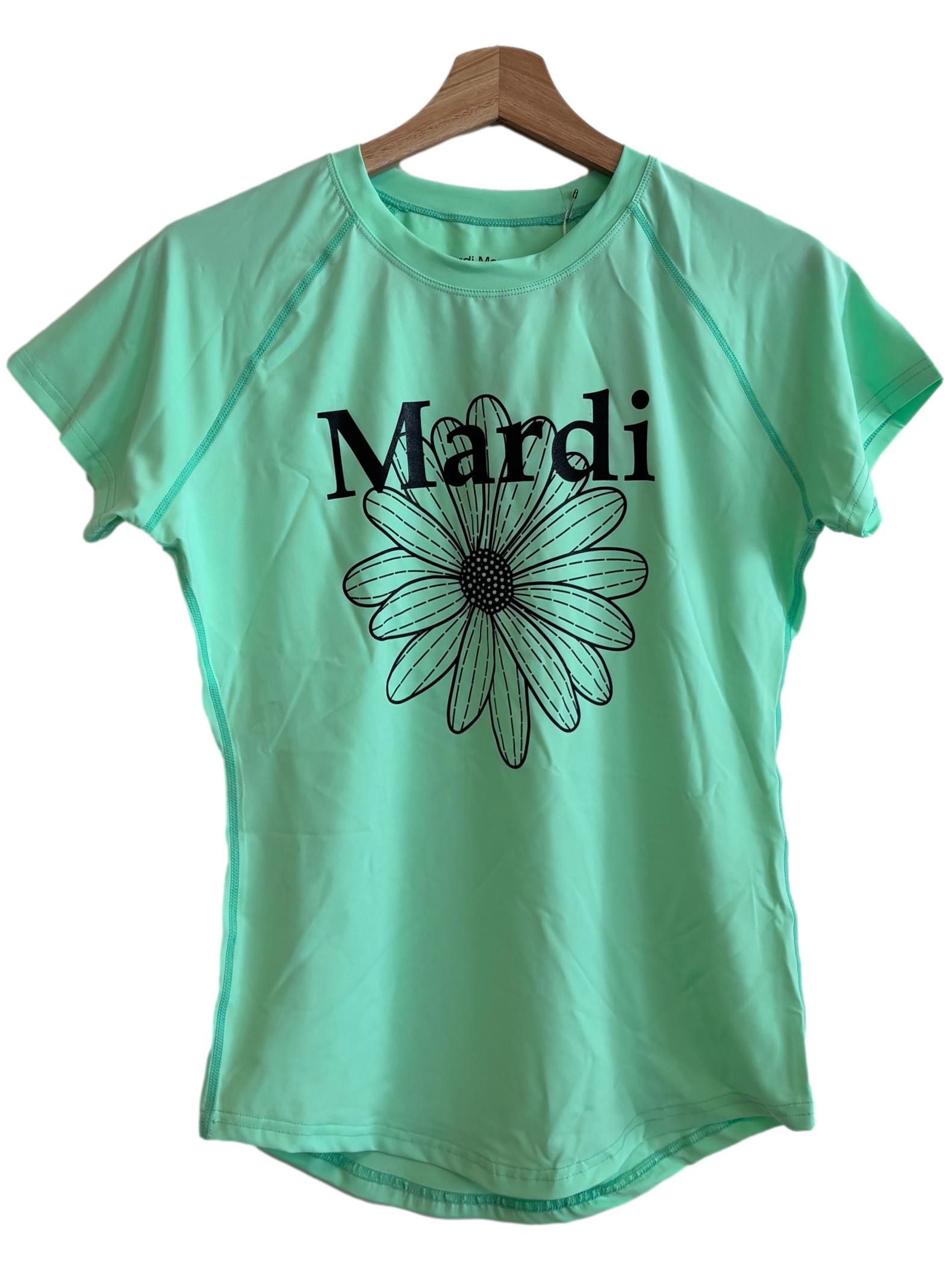 Light Green Fitted Graphic Tee