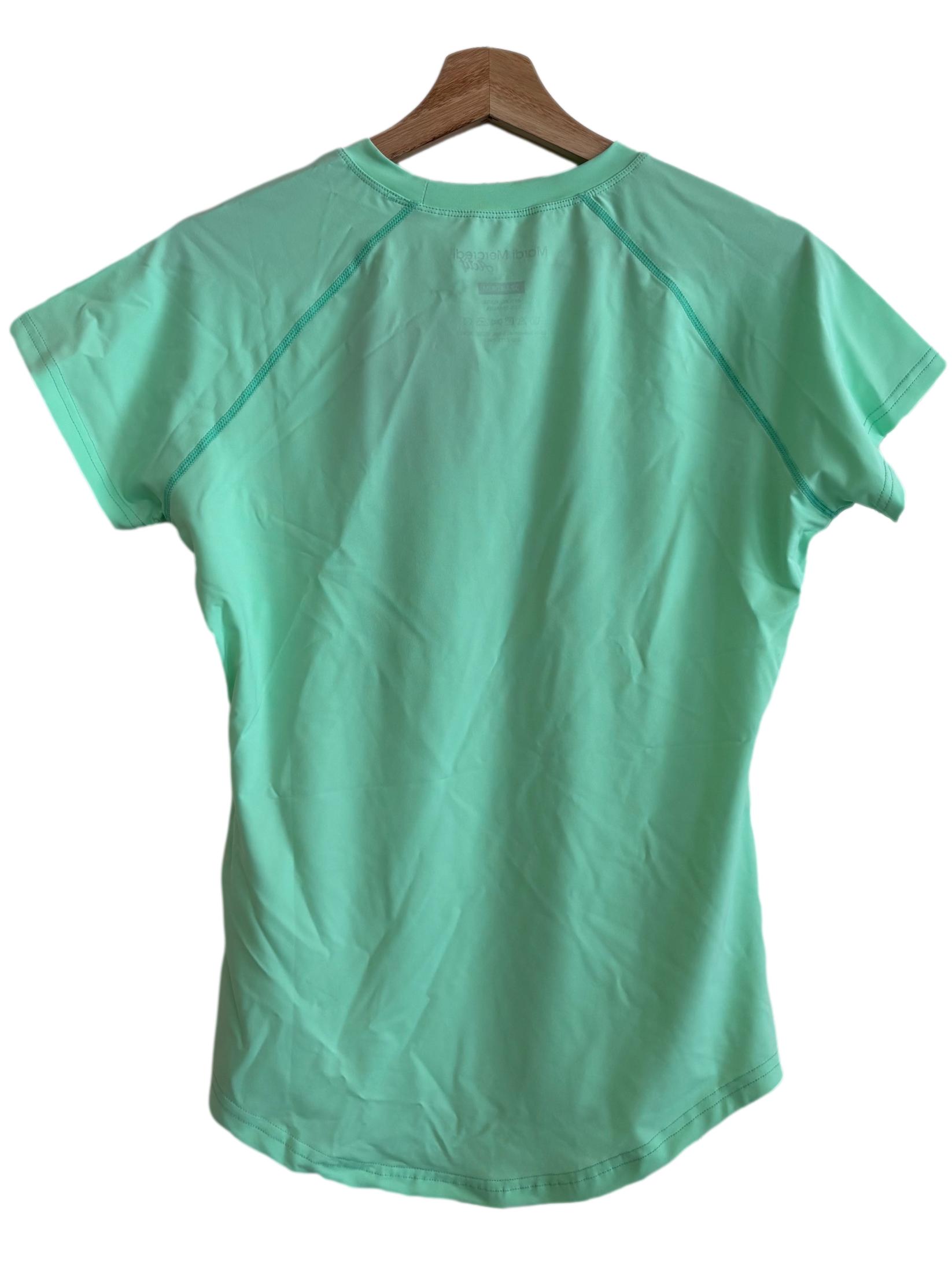 Light Green Fitted Graphic Tee