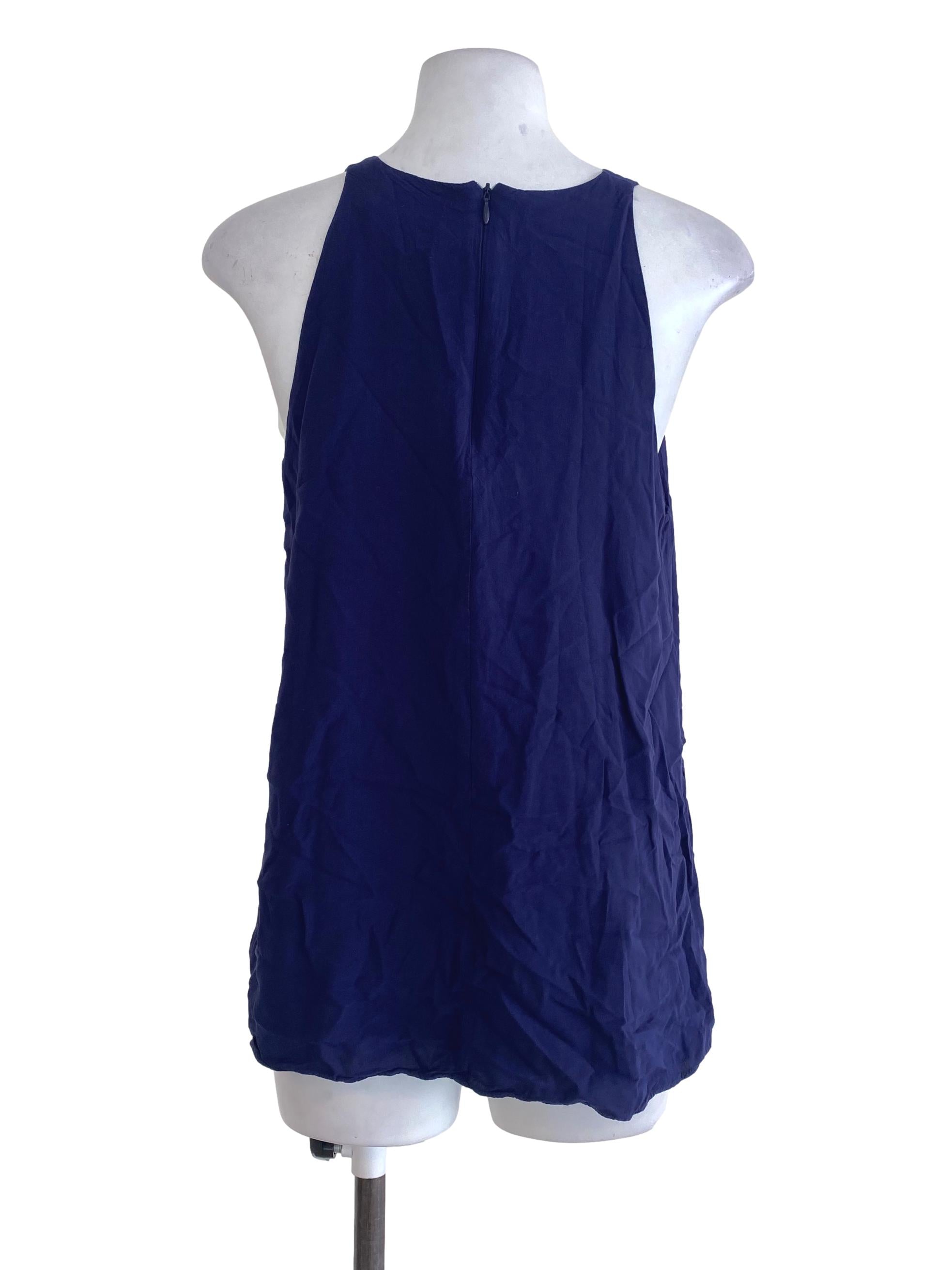 Young Hungry Free Blue Plain Top | REFASH