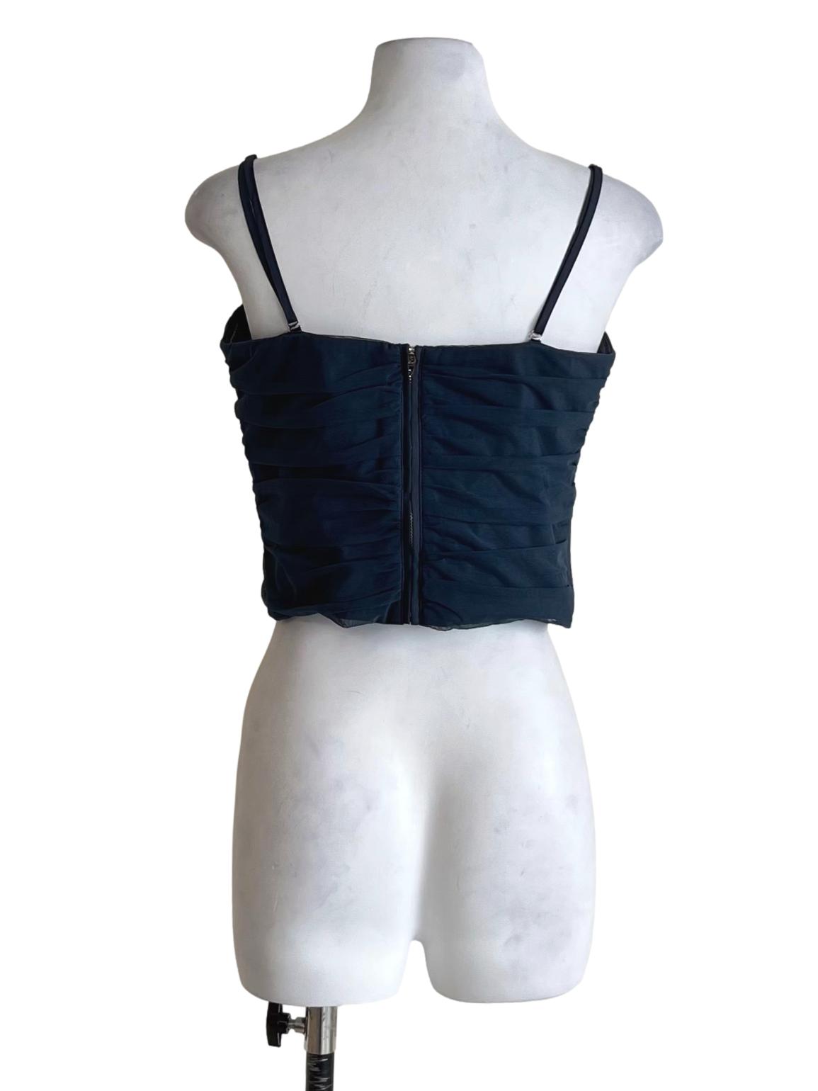 Aegean Blue Spaghetti Strap Sleeveless Top