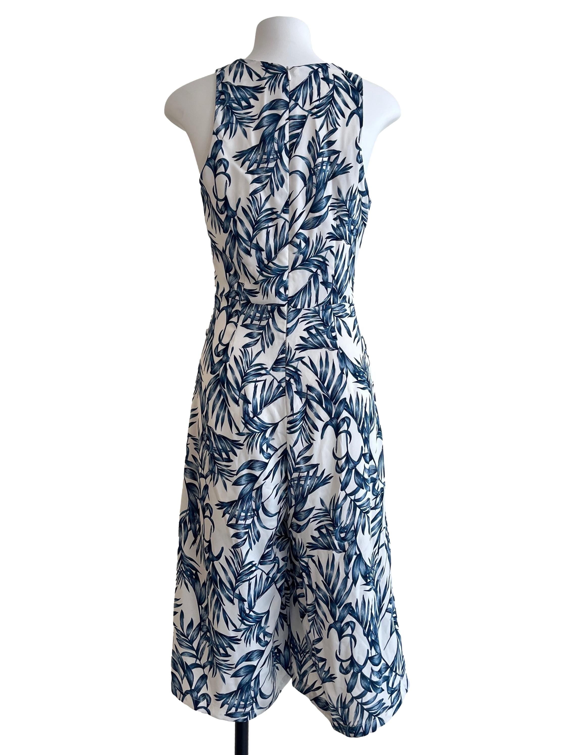 Denim Blue V-Neck Sleeveless Jumpsuit