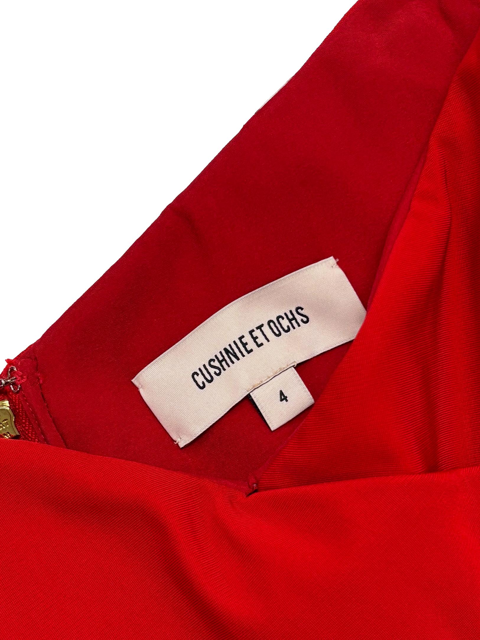Red Issa Cross Crop Top