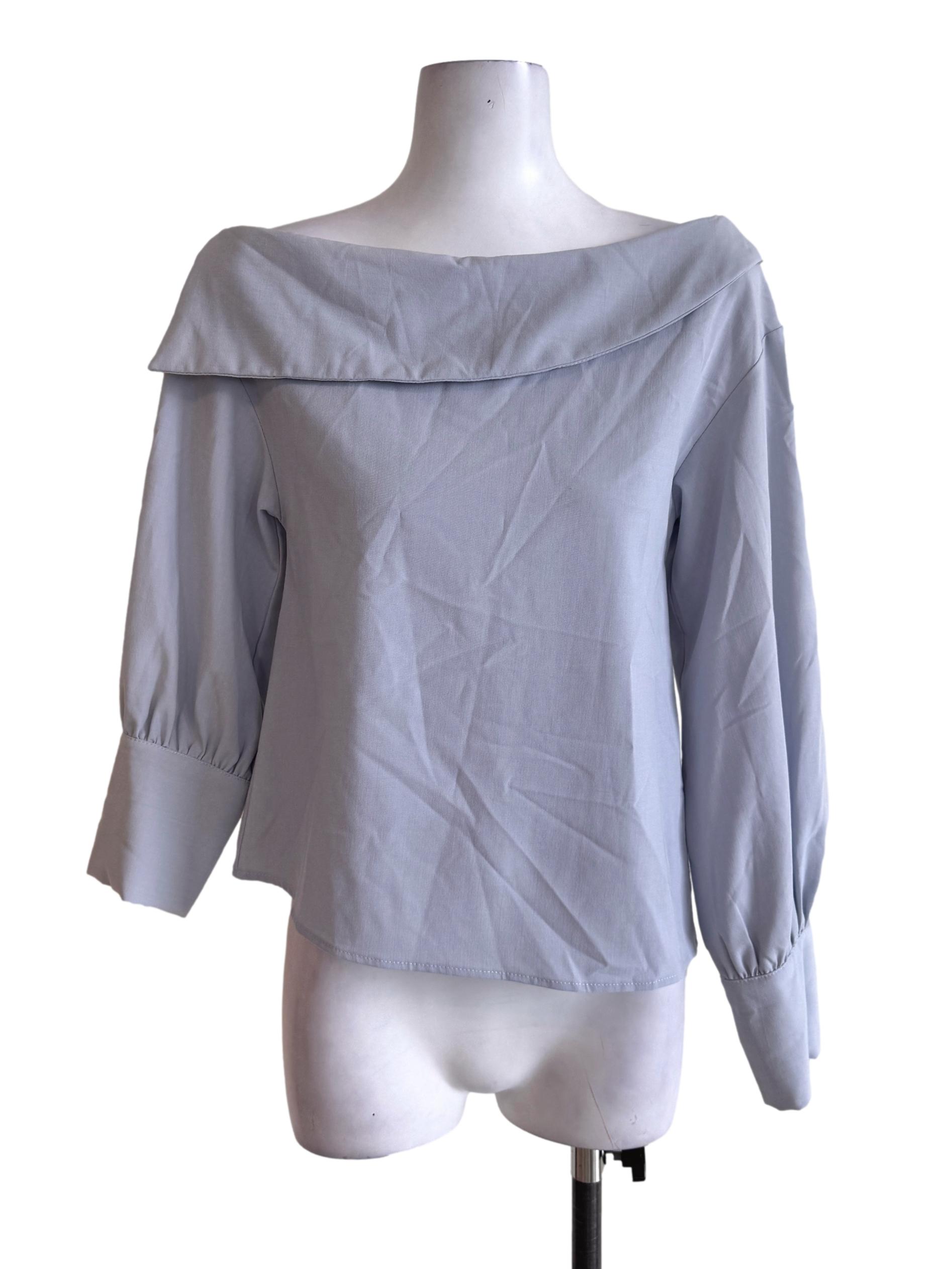 Stone Blue Long Sleeve Top