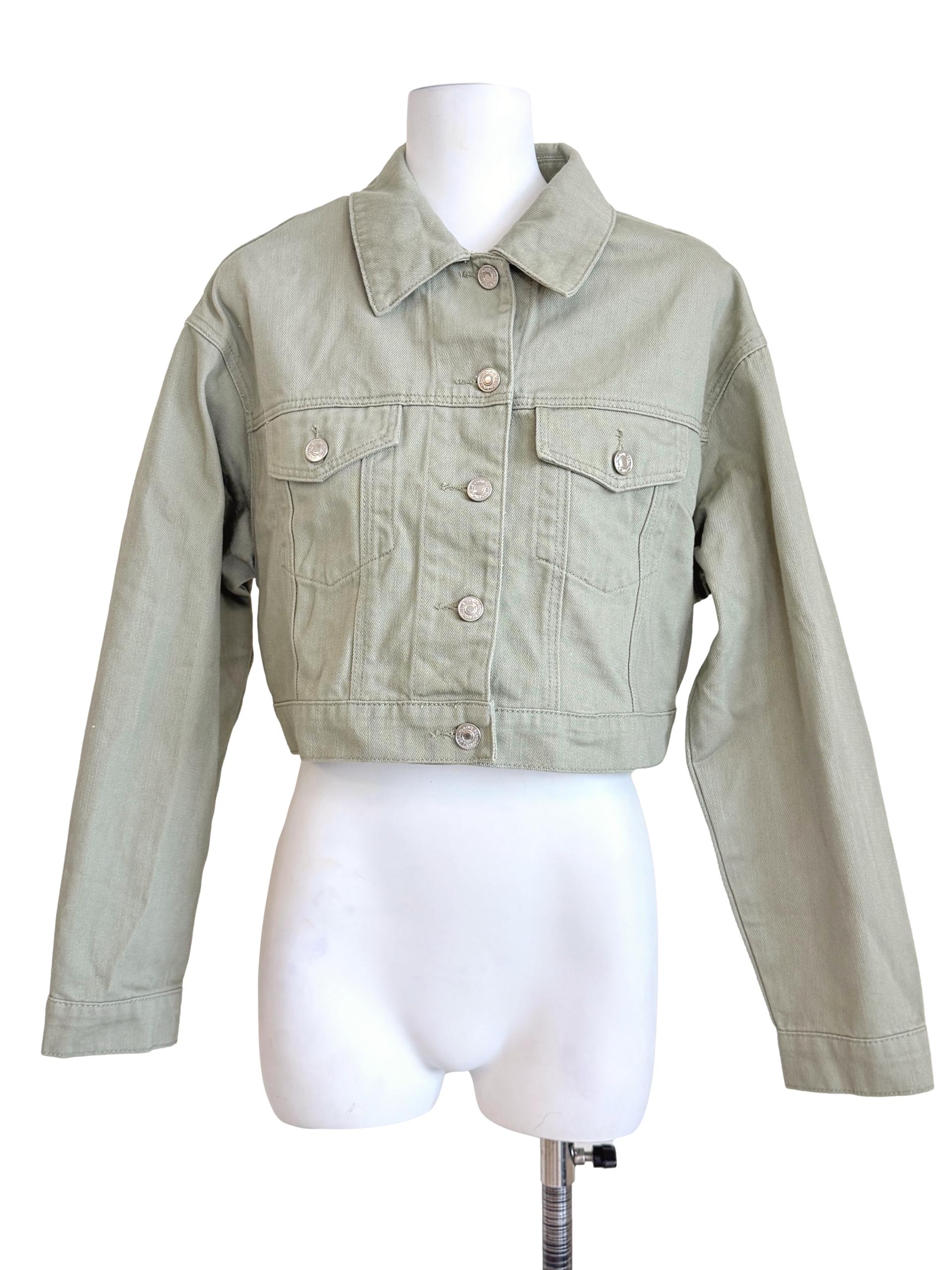 Olive Green Denim Jacket LB