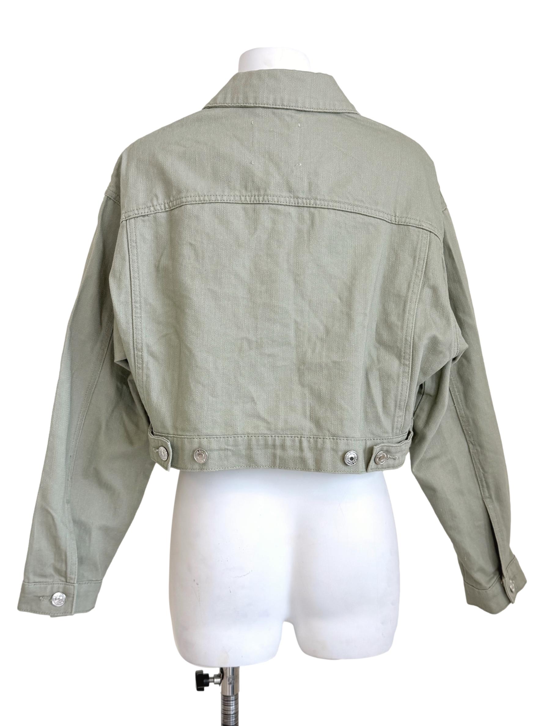 Olive Green Denim Jacket LB