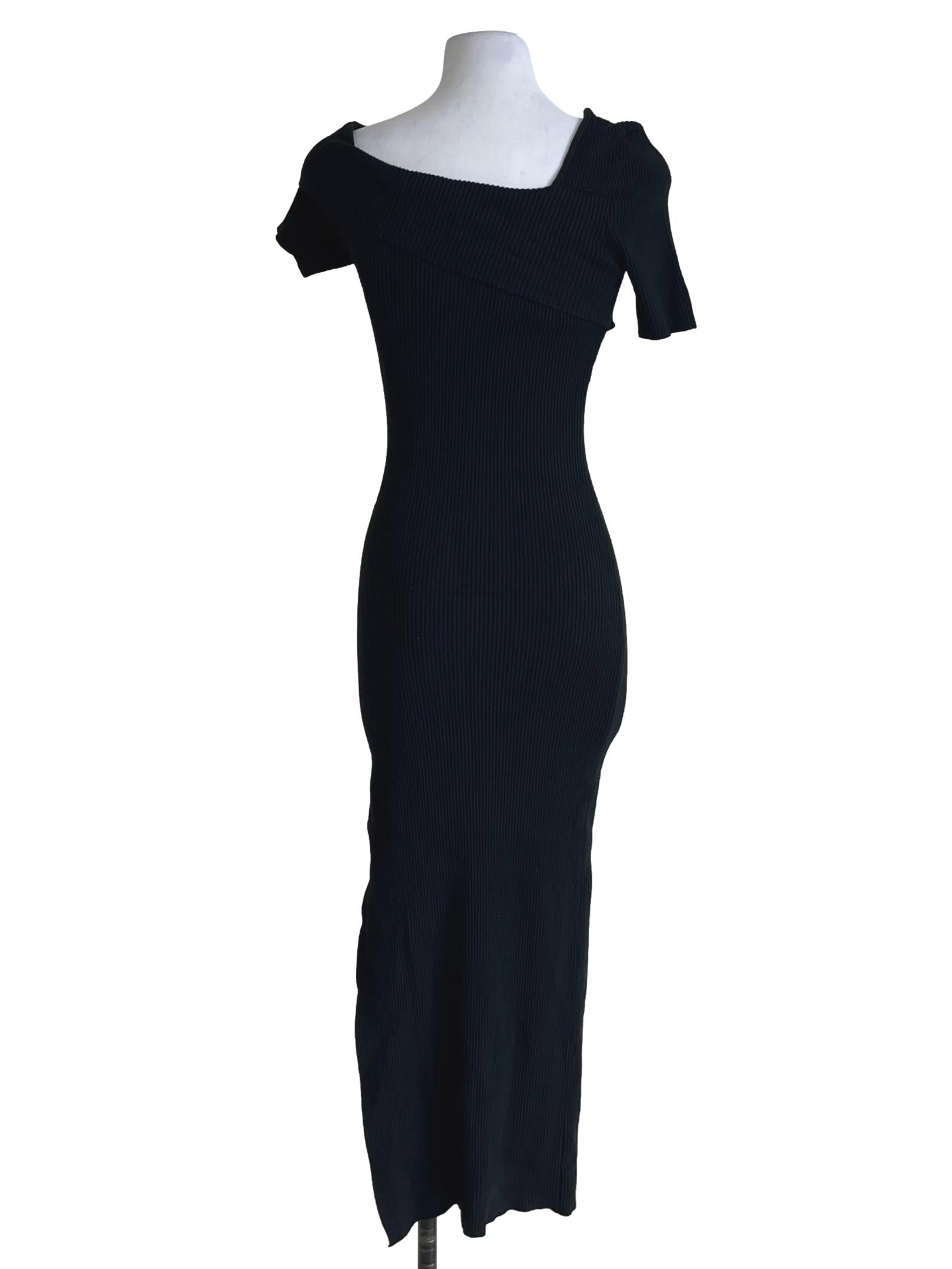 Black Bengal Stripe Bodycon Dress