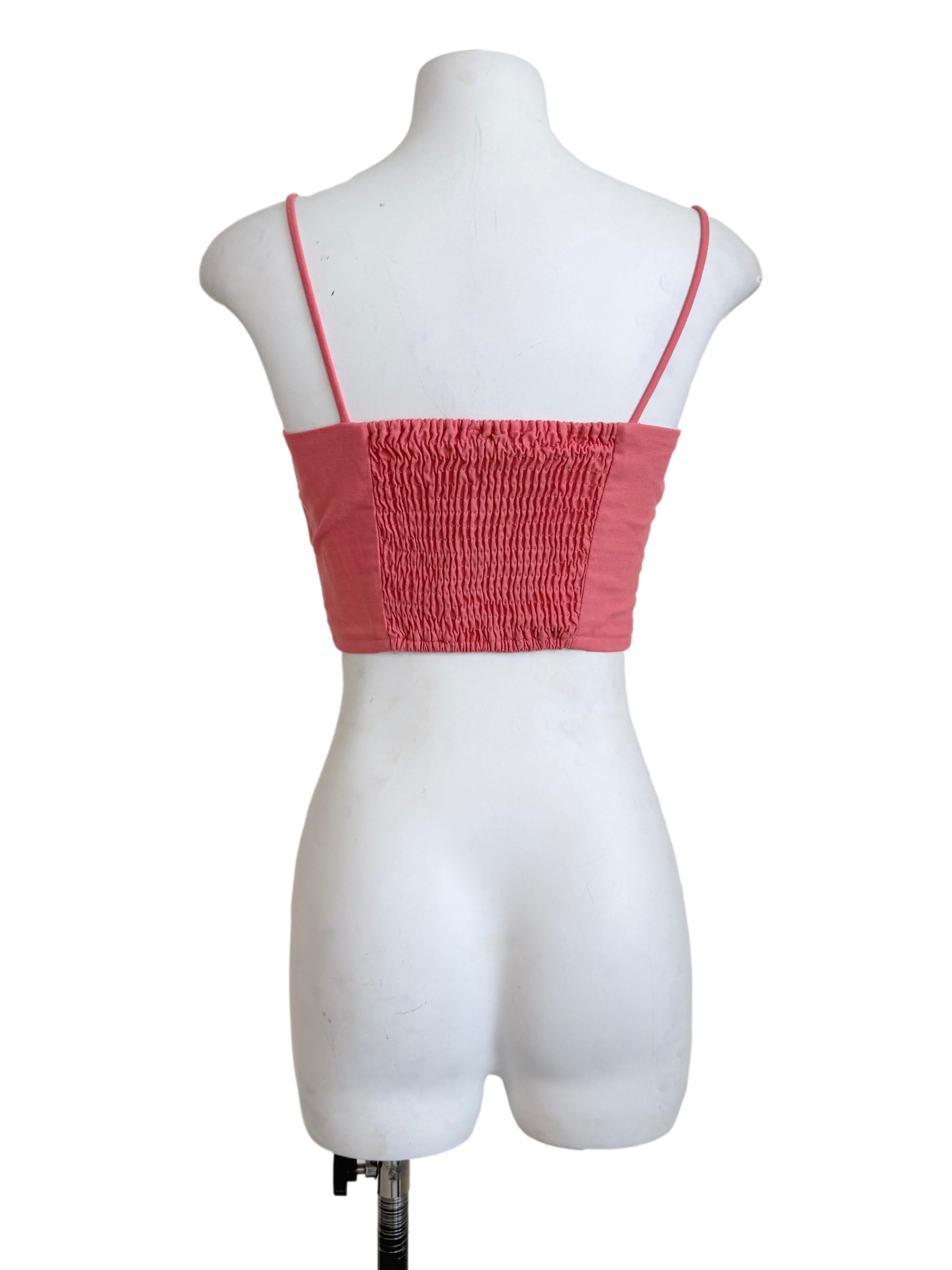 Punch Pink Spaghetti Strap Top LB