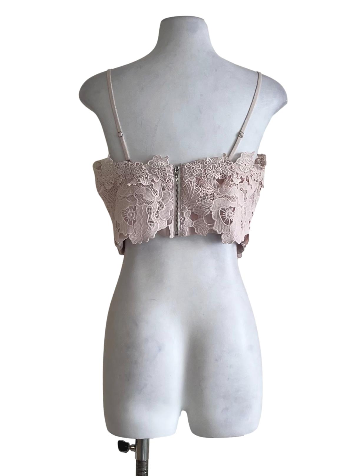 Blush Pink Lace Sleeveless Top