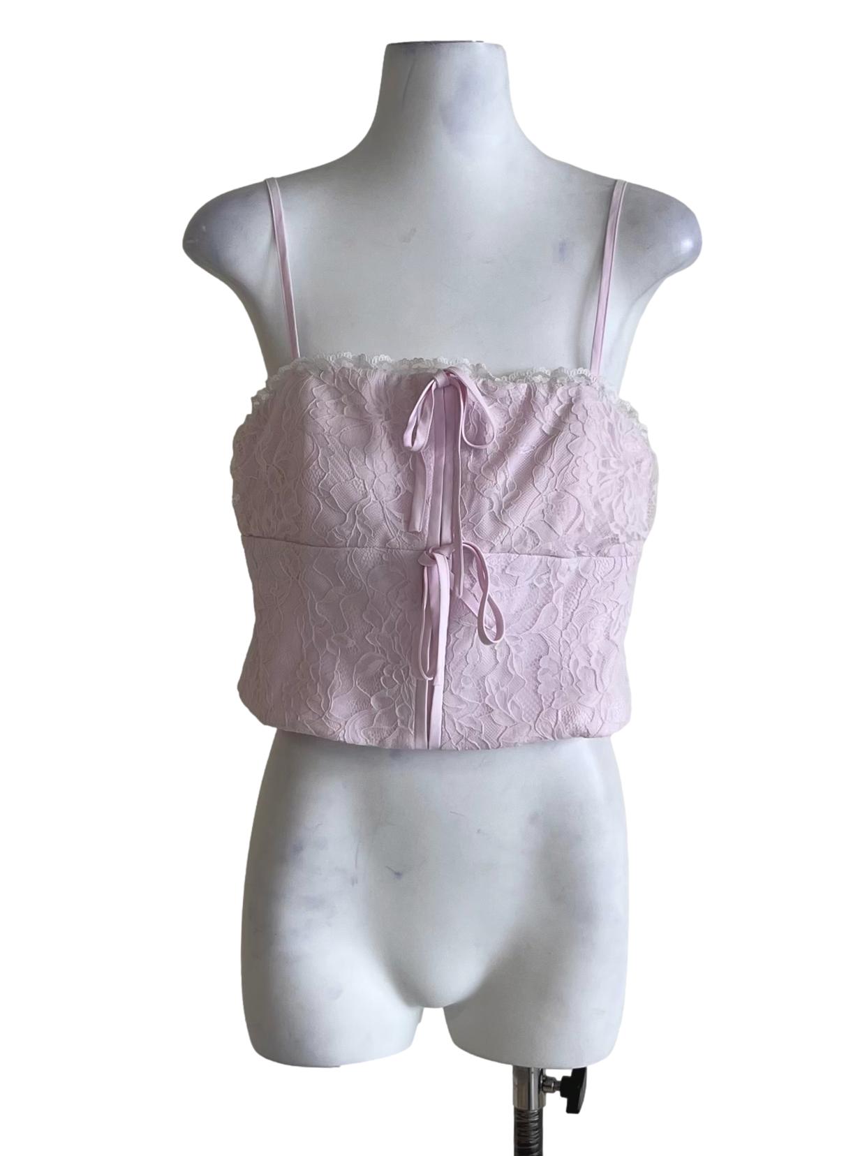 Lavender Purple Lace Sleeveless Top