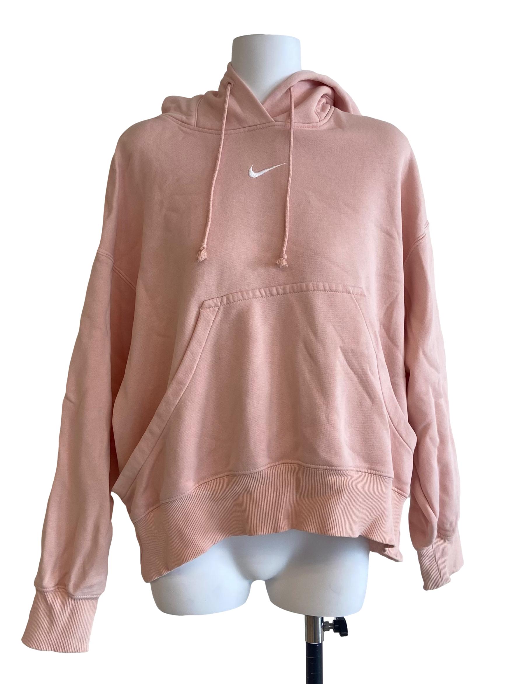 Salmon Pink Logo Hoodie