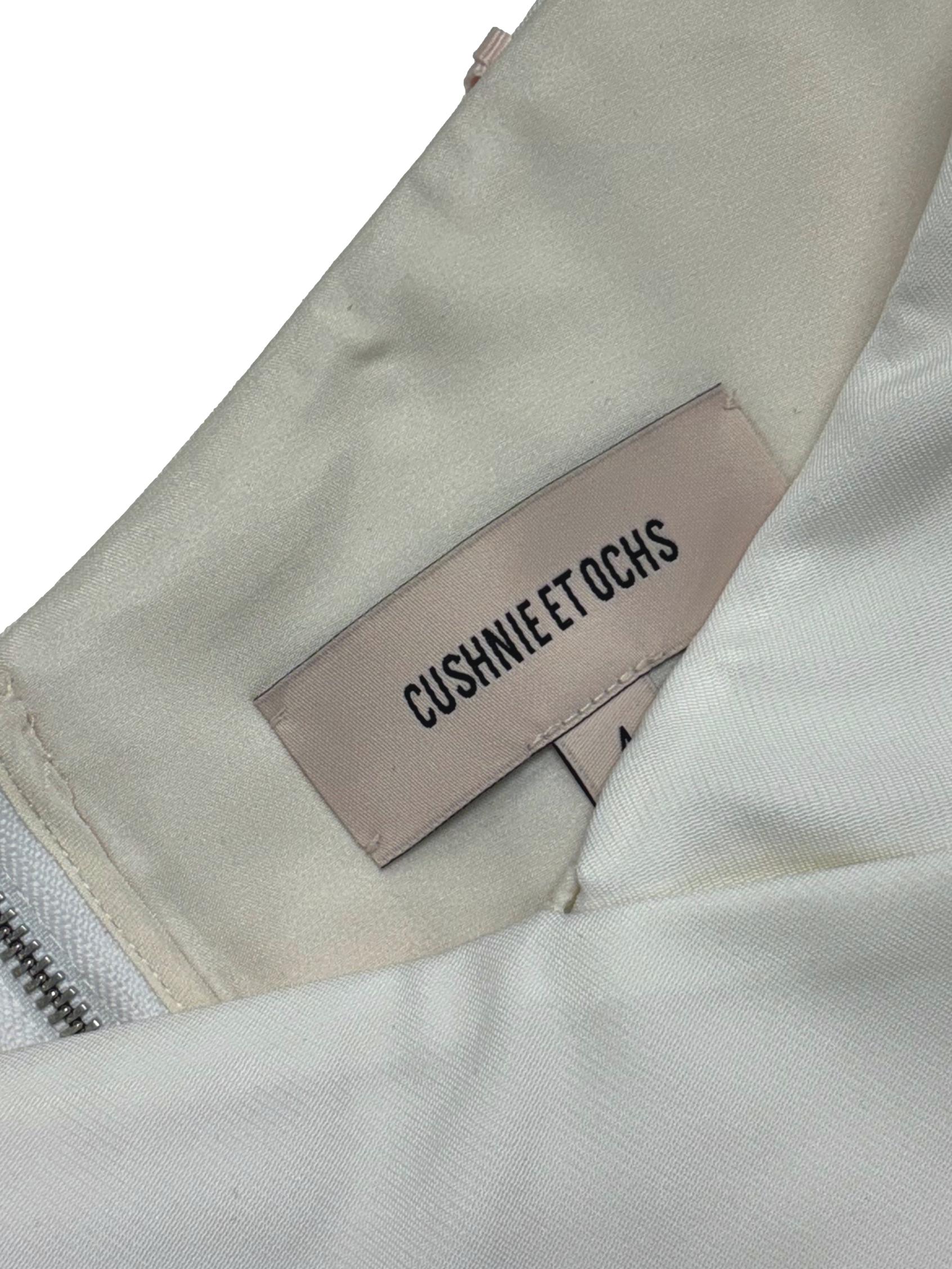 White Issa Cross Crop Top