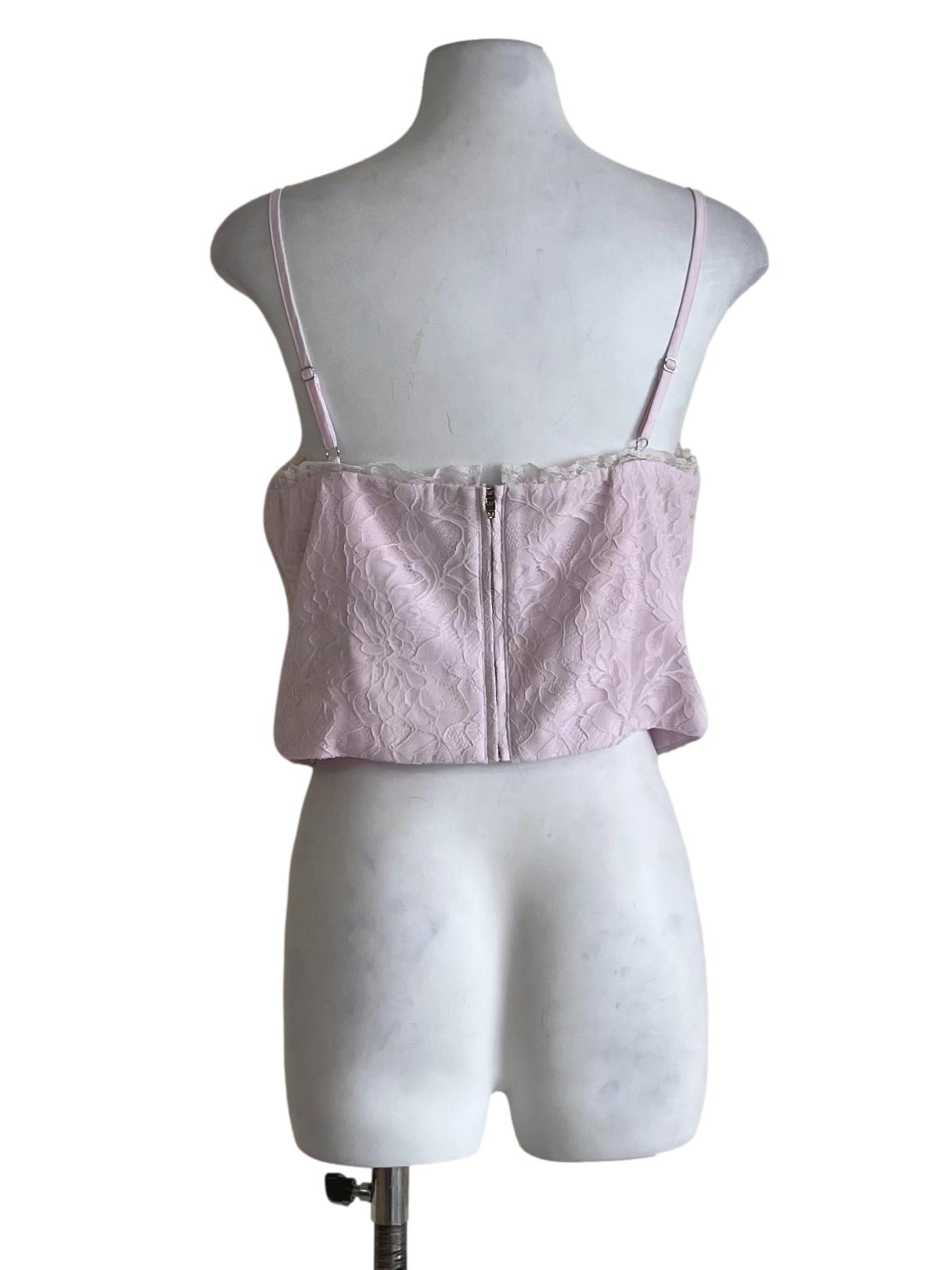 Lavender Purple Lace Sleeveless Top